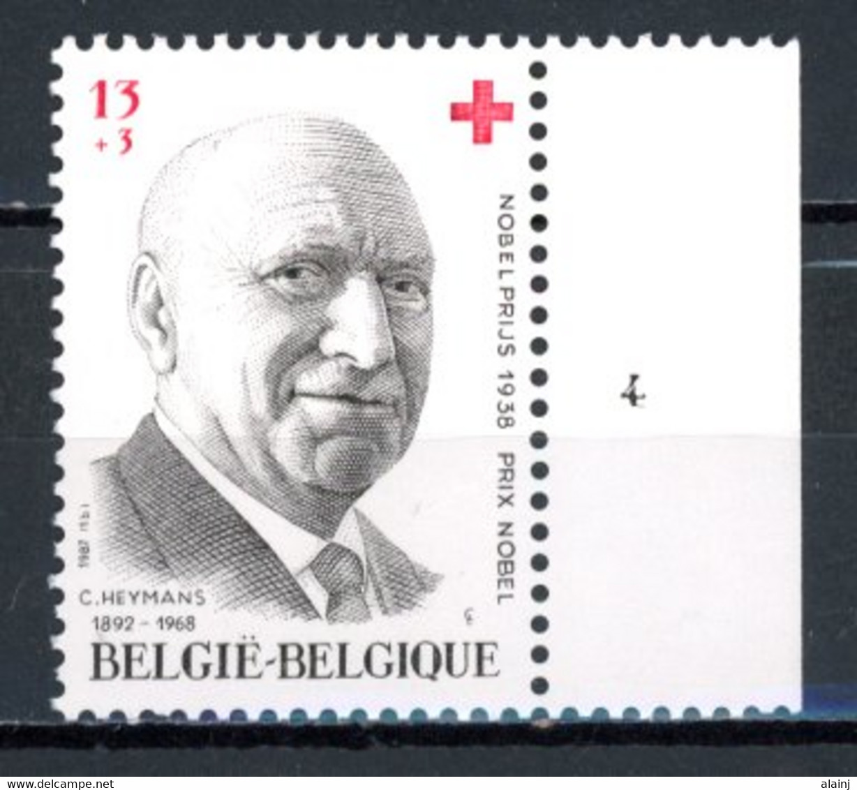 BE  2241  XX   ---- Croix Rouge : Prix Nobel   --  N° De Planche 4 - 1981-1990