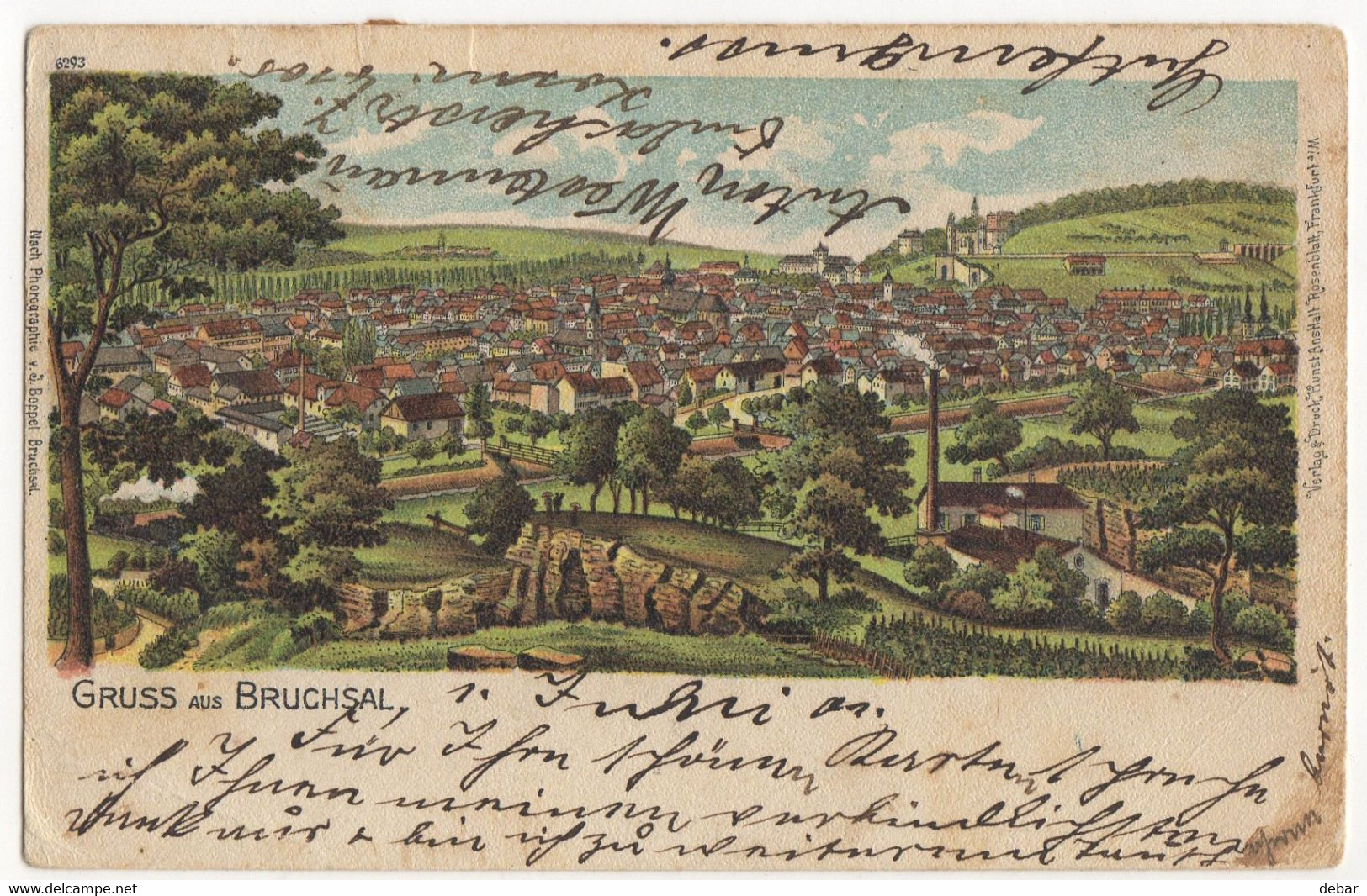 GRUSS Aus BRUCHSAL - Litho - Bruchsal