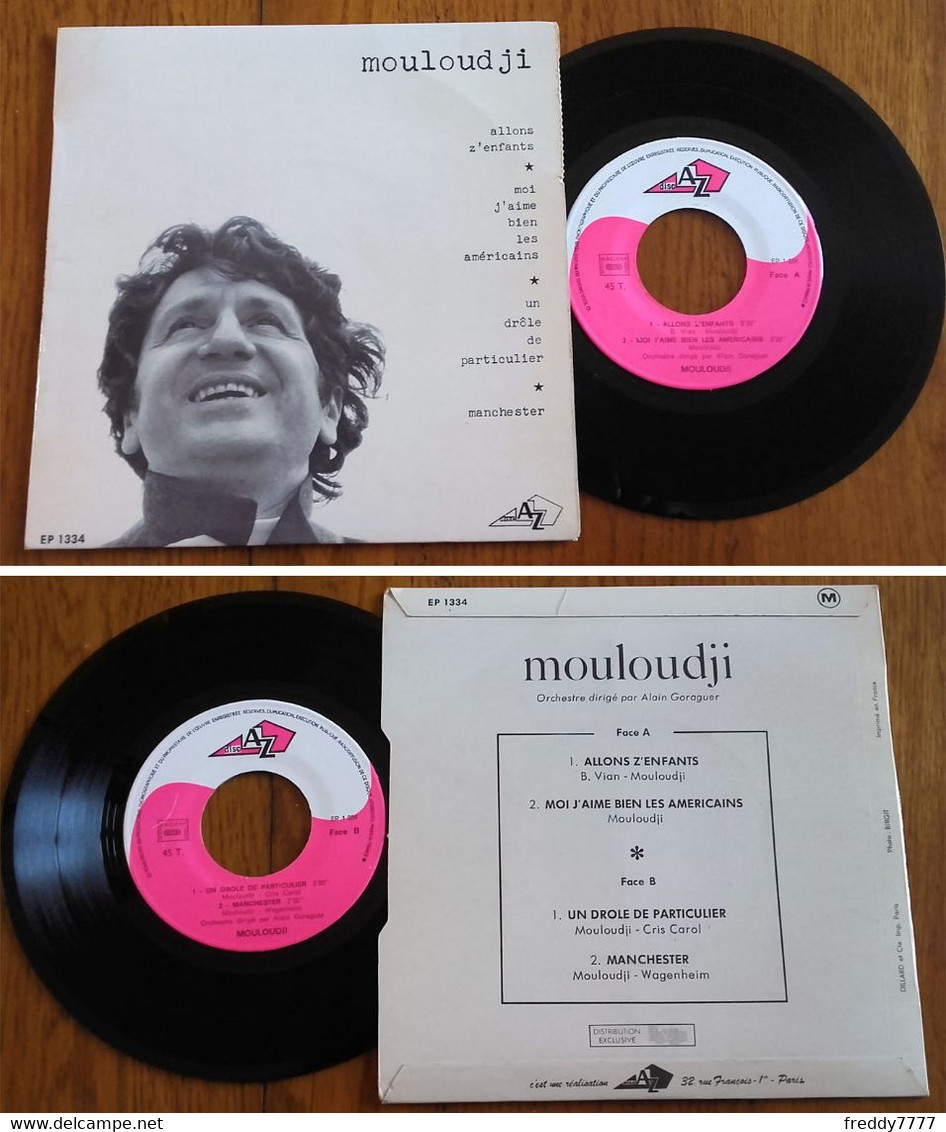 RARE French EP 45t RPM (7") MOULOUDJI (1971) - Ediciones De Colección