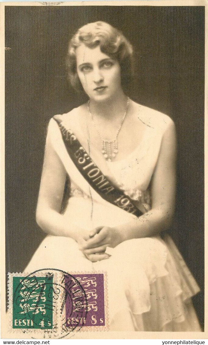 ESTONIE - Miss Estonia 1931  (Est-03 ) ) Voir Scans Recto Verso - Estonie