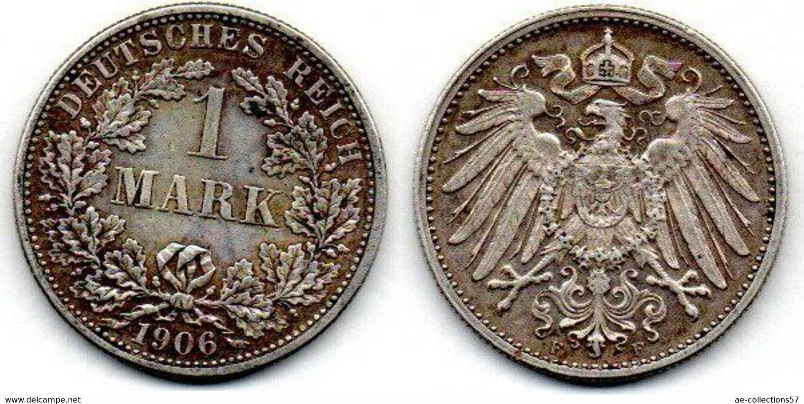 Allemagne - Deutschland - Germany Mark 1906 F TTB - 1 Mark