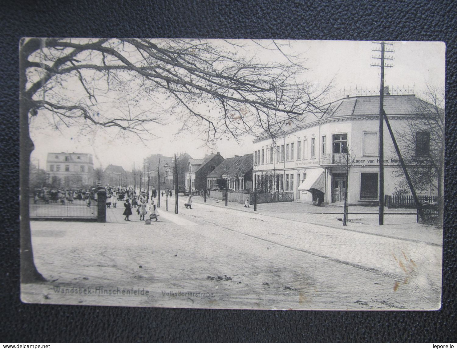 AK HAMBURG WANDSBEK Hinschenfelde Volksdorferstrasse 1908 // D*53676X - Wandsbek