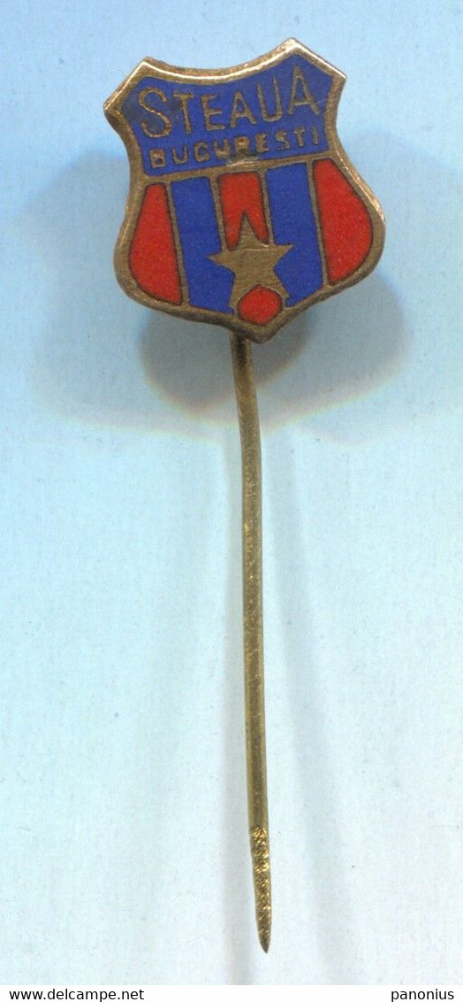 FOOTBALL / SOCCER / FUTBOL / CALCIO - FC STEAUA Bucuresti Romania, Vintage Pin Badge Abzeichen, Enamel - Football