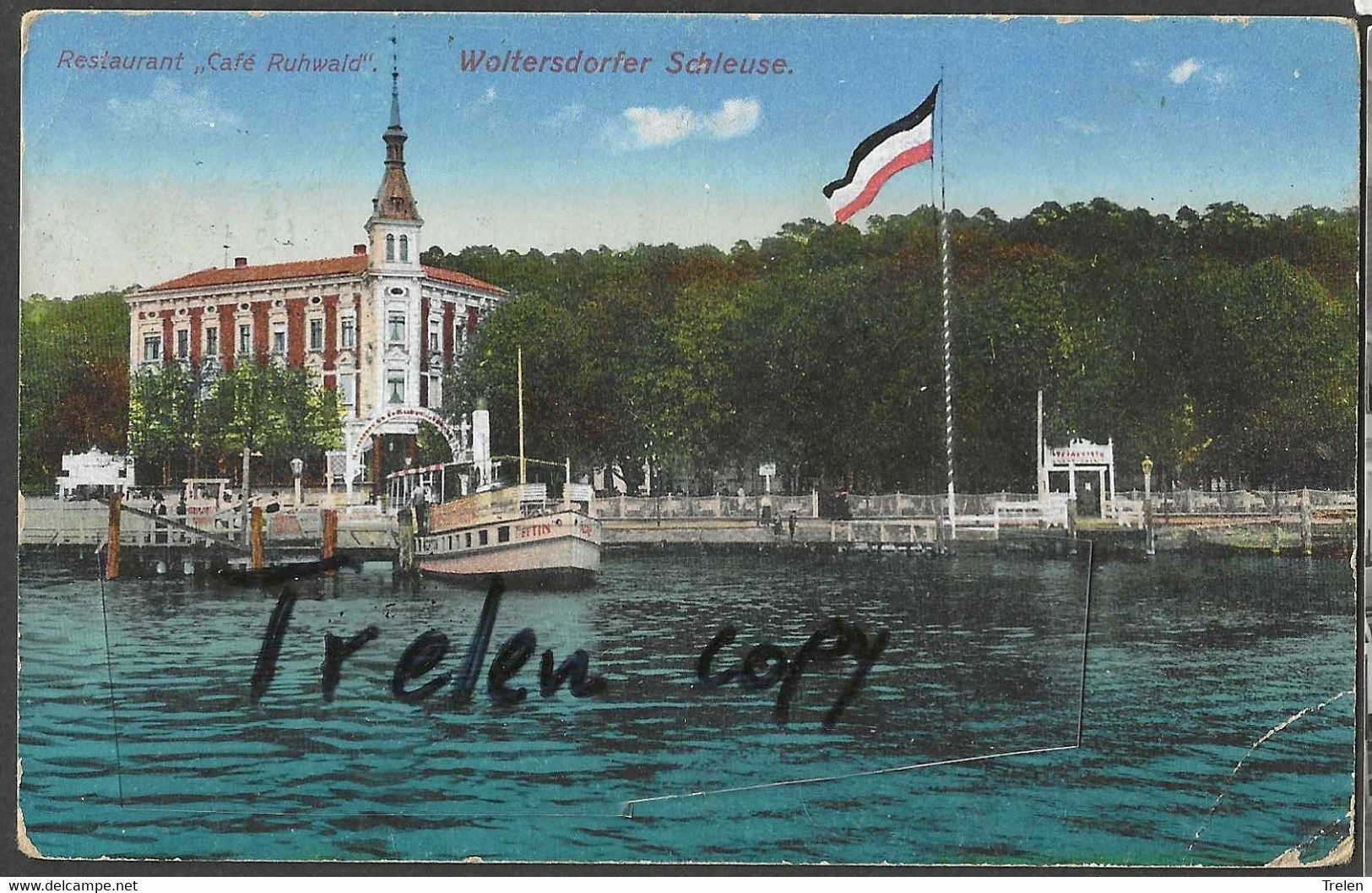 Allemagne, Woltersdorf, Cafe Ruhwald, 1900-1930,  Gelaufen, Circulée - Woltersdorf