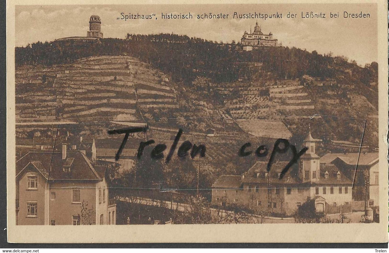 Allemagne, Lößnitz, "Spitzhaus" , 1900-1930,  Gelaufen, Circulée - Lössnitz