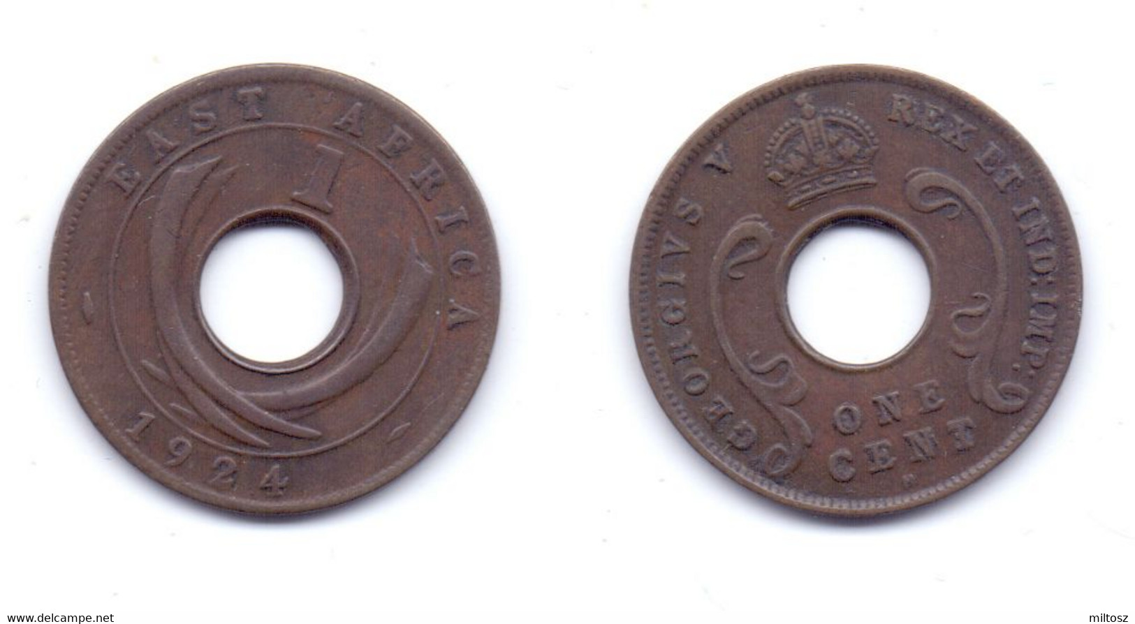 East Africa 1 Cent 1924 H - Colonie Britannique