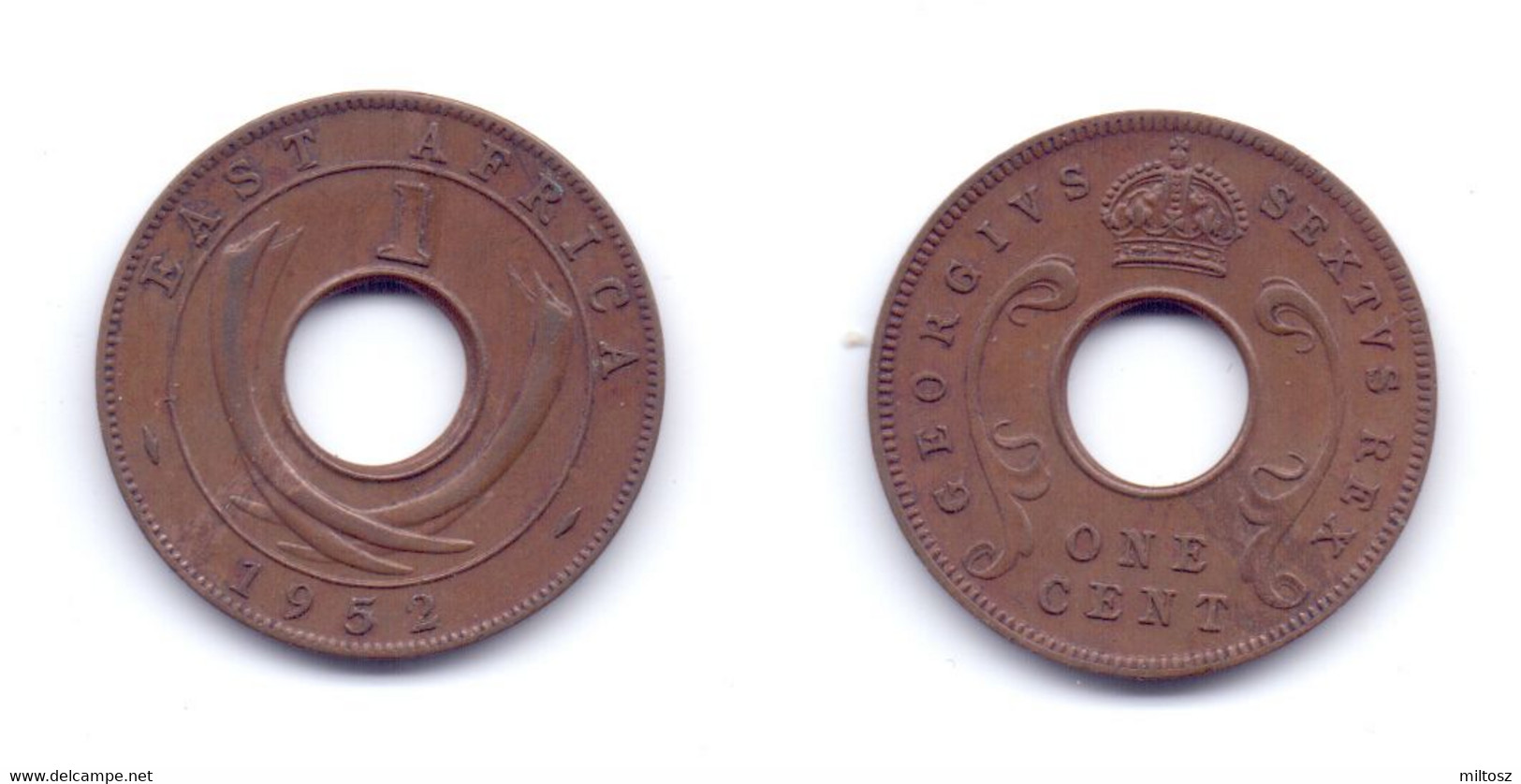 East Africa 1 Cent 1952 - British Colony