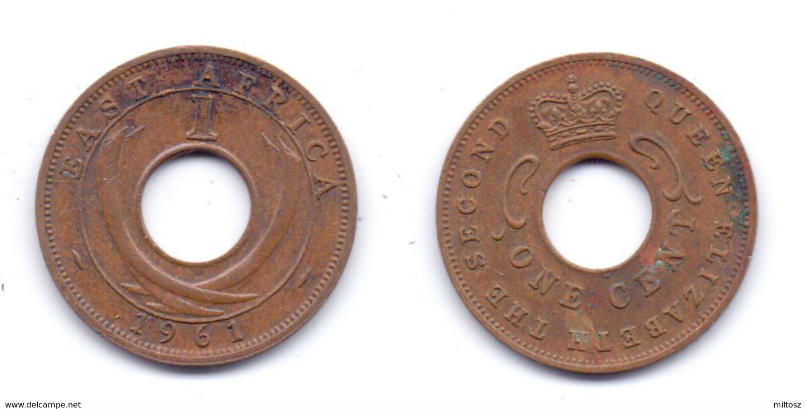 East Africa 1 Cent 1961 H - Colonie Britannique