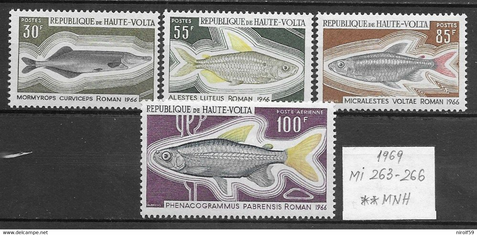 Upper Volta 1969 - Michel 263-266(**MNH) - Haute-Volta (1958-1984)