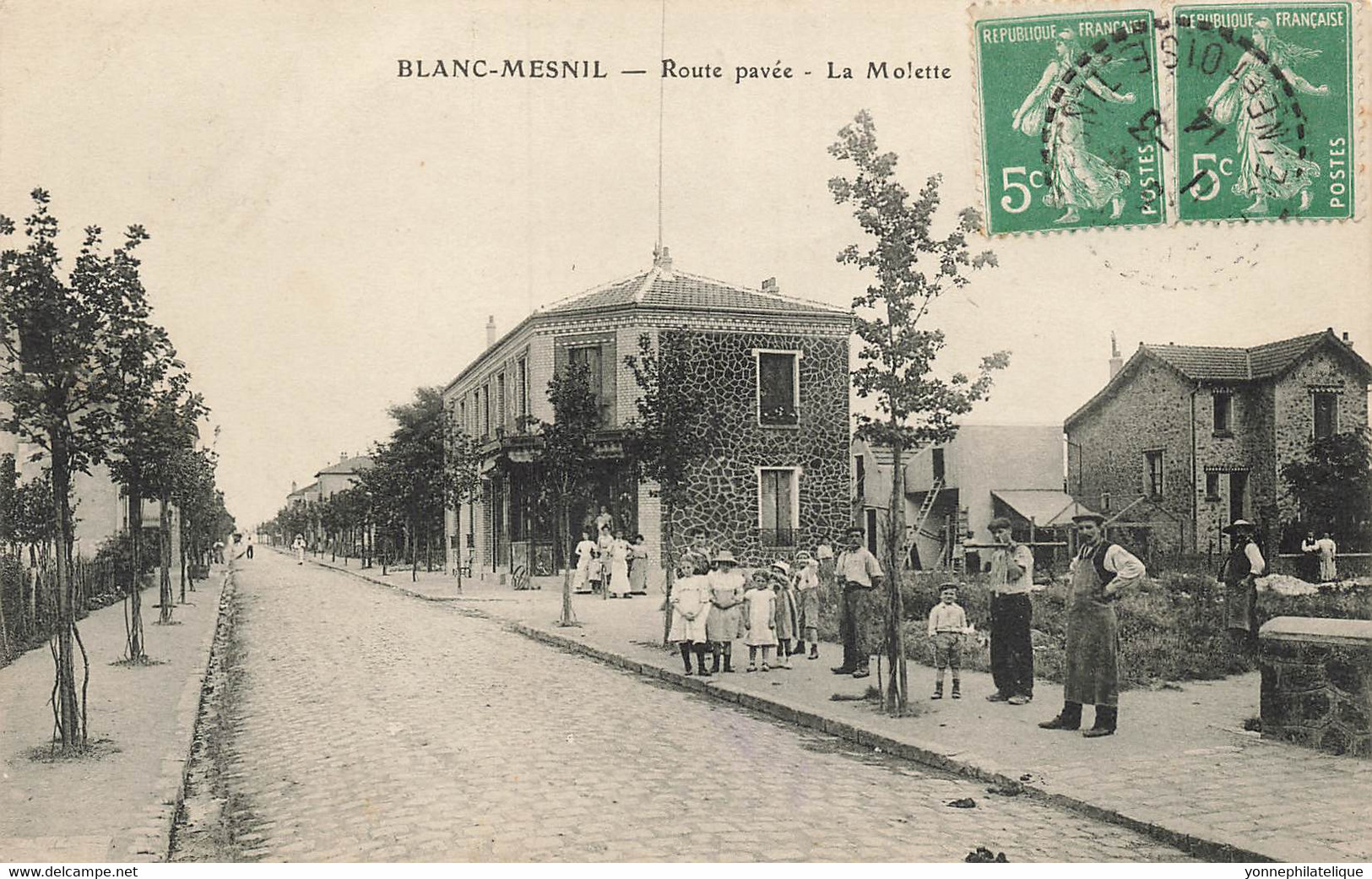 93 - SEINE SAINT-DENIS - LE BLANC-MESNIL - Route Pavée - La Molette - Animation - Superbe - 10218 - Le Blanc-Mesnil