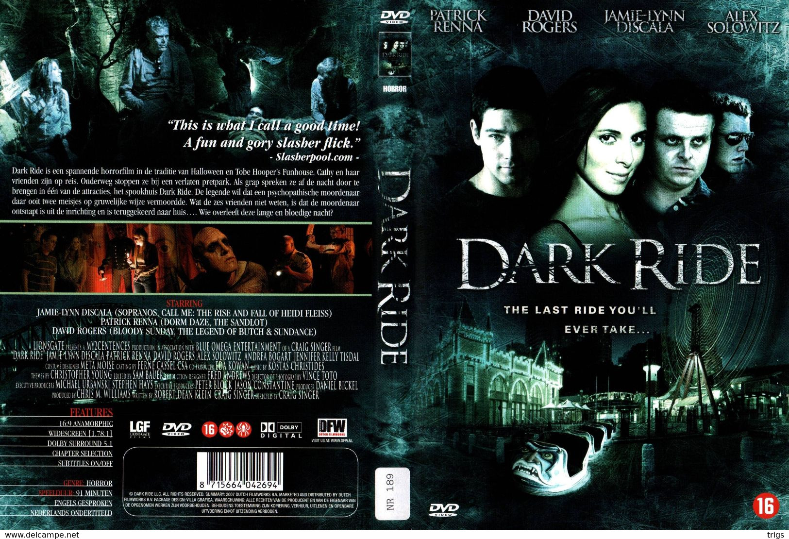 DVD - Dark Ride - Horreur