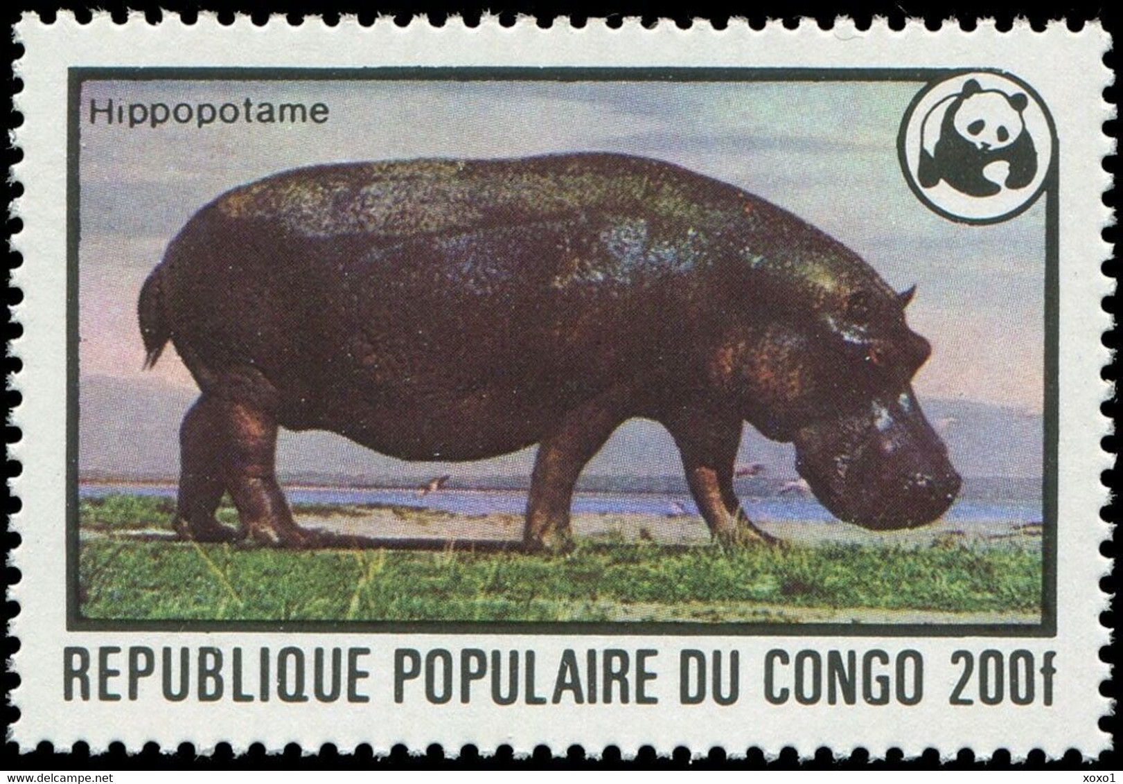 Congo 1978 MiNr. 630 - 635 Kongo-Brazzaville WWF Animals Chimp Okapi Rhino Hippo 6v MNH** 35.00 €