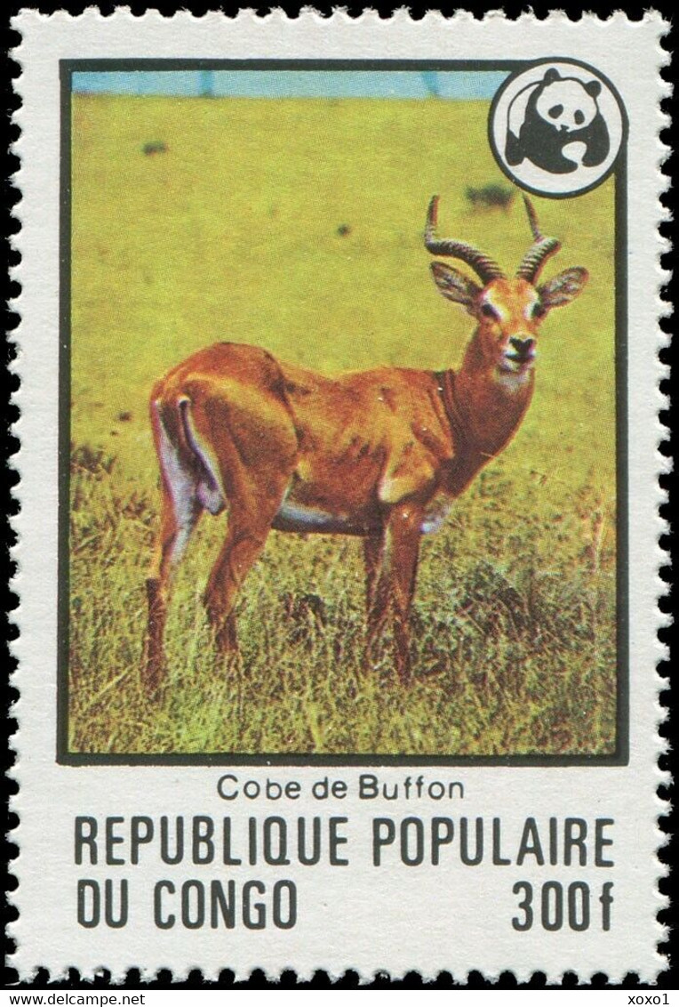 Congo 1978 MiNr. 630 - 635 Kongo-Brazzaville WWF Animals Chimp Okapi Rhino Hippo 6v MNH** 35.00 €