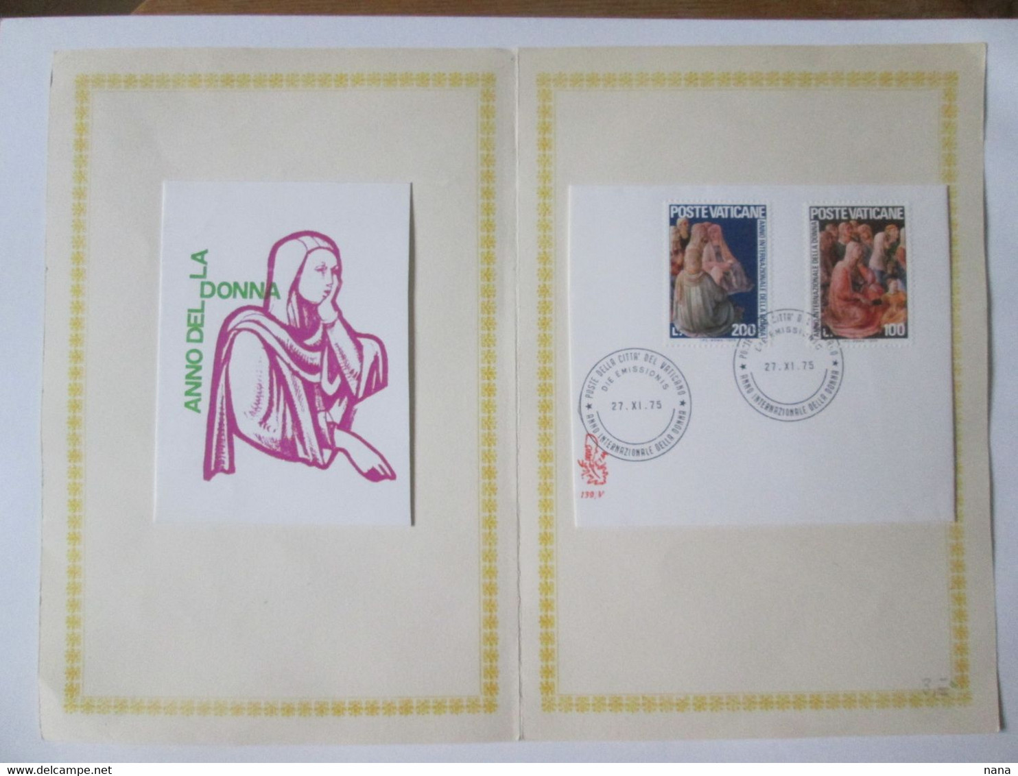 Vatican 1975 Anno Della Donna/Year Of The Woman Booklet Used Stamps - Booklets