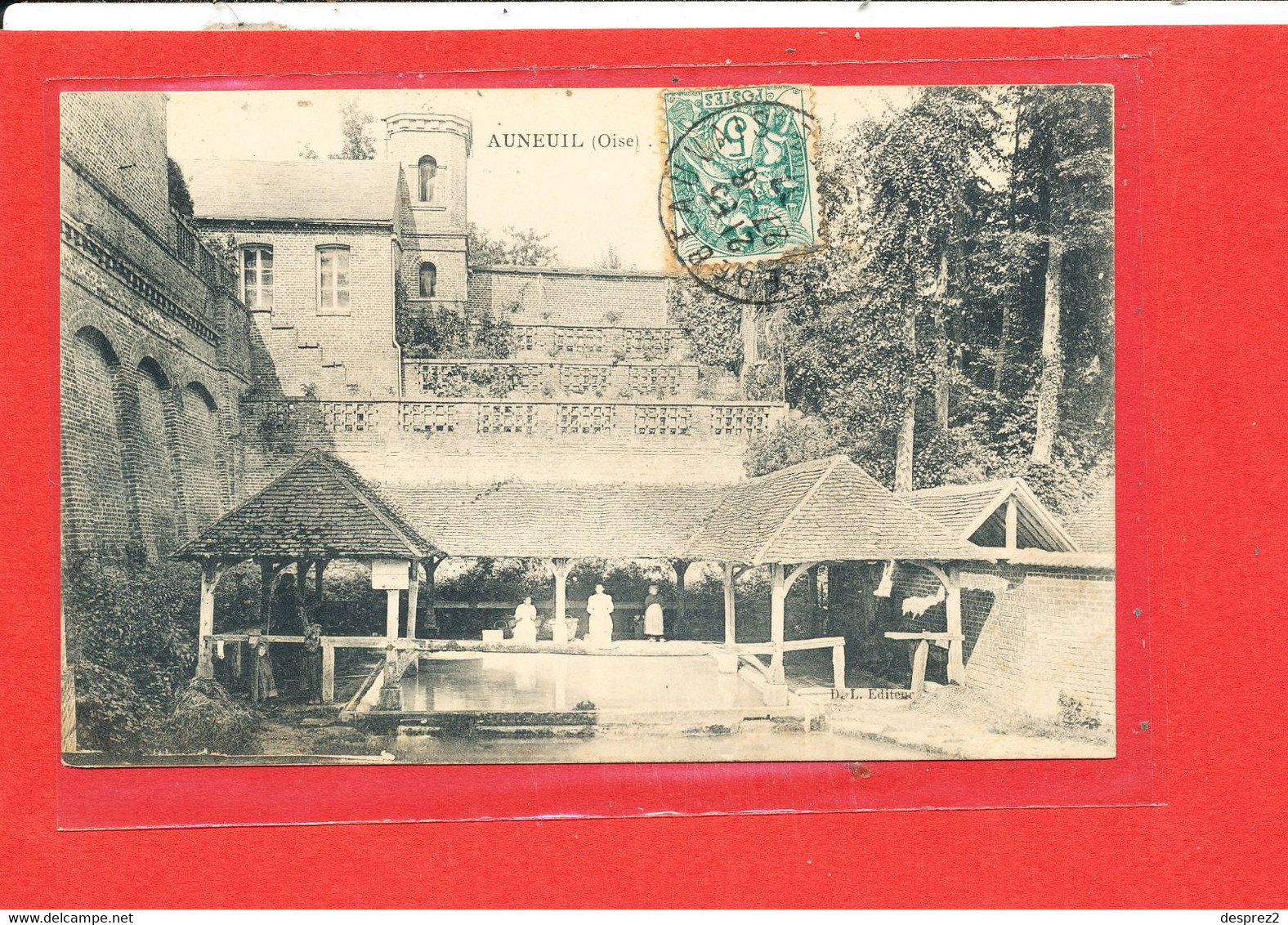 60 AUNEUIL Cpa Petite Animation Le Lavoir - Auneuil