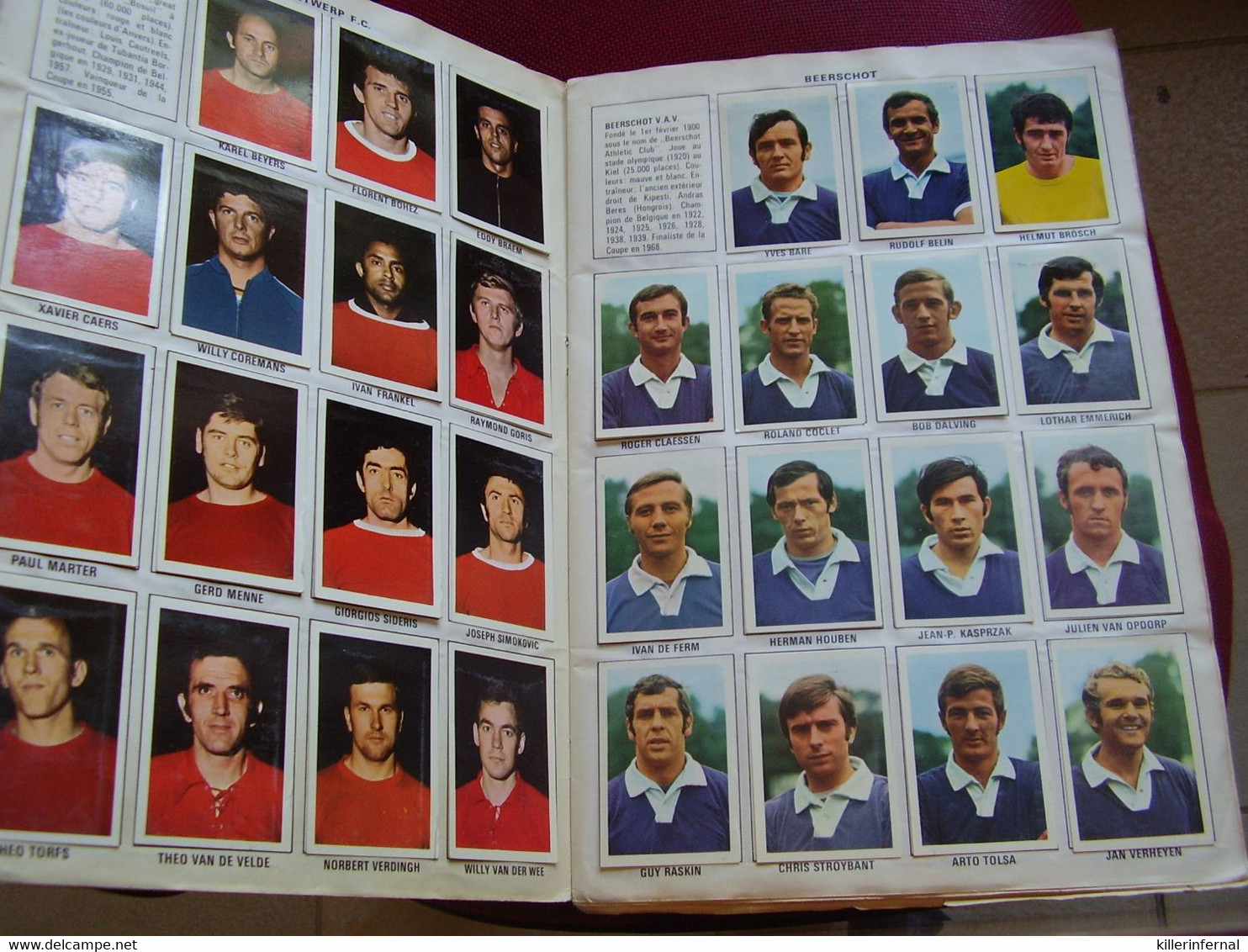 Album Chromos Images Vignettes Vanderhout *** Sport  Vedettes  Football  70/71    *** - Albums & Catalogues