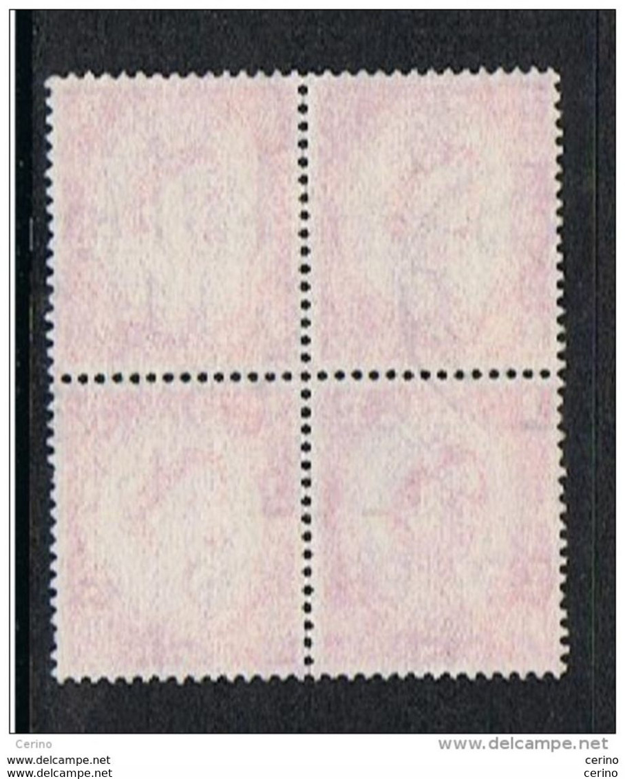 GREAT  BRITAIN: 1960/72  ELIZABETH  II° -  2 1/2 P. BLCK  4  USED  STAMPS  - PHOSPHORUS  ON  THE LEFT - YV/TELL. 330 BBb - Variétés, Erreurs & Curiosités