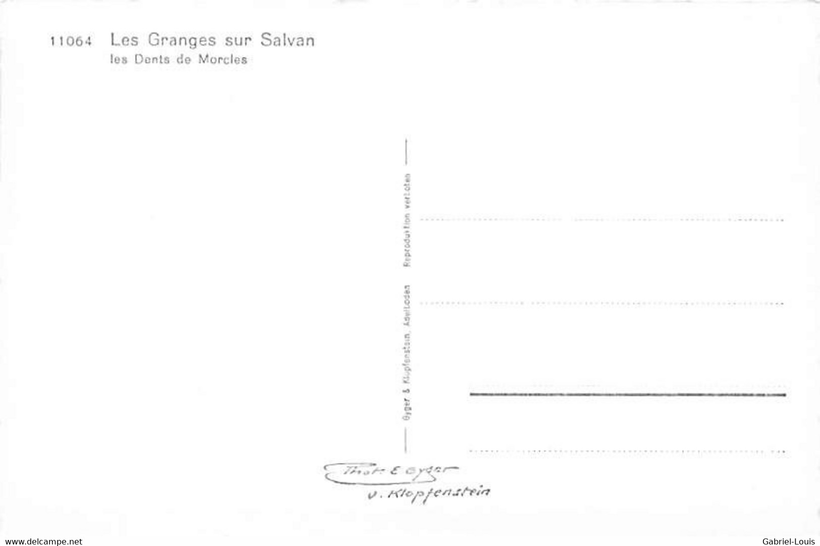 Les Granges Sur Salvan Les Dents De Morcles - Granges