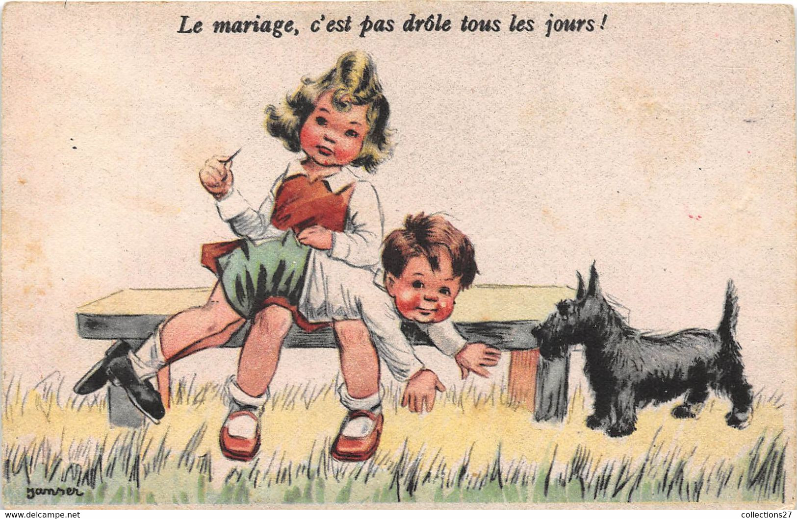 SCOTTISH TERRIER - LE MARIAGE C'EST PAS DRÔLE TOUS LES JOURS - Dogs