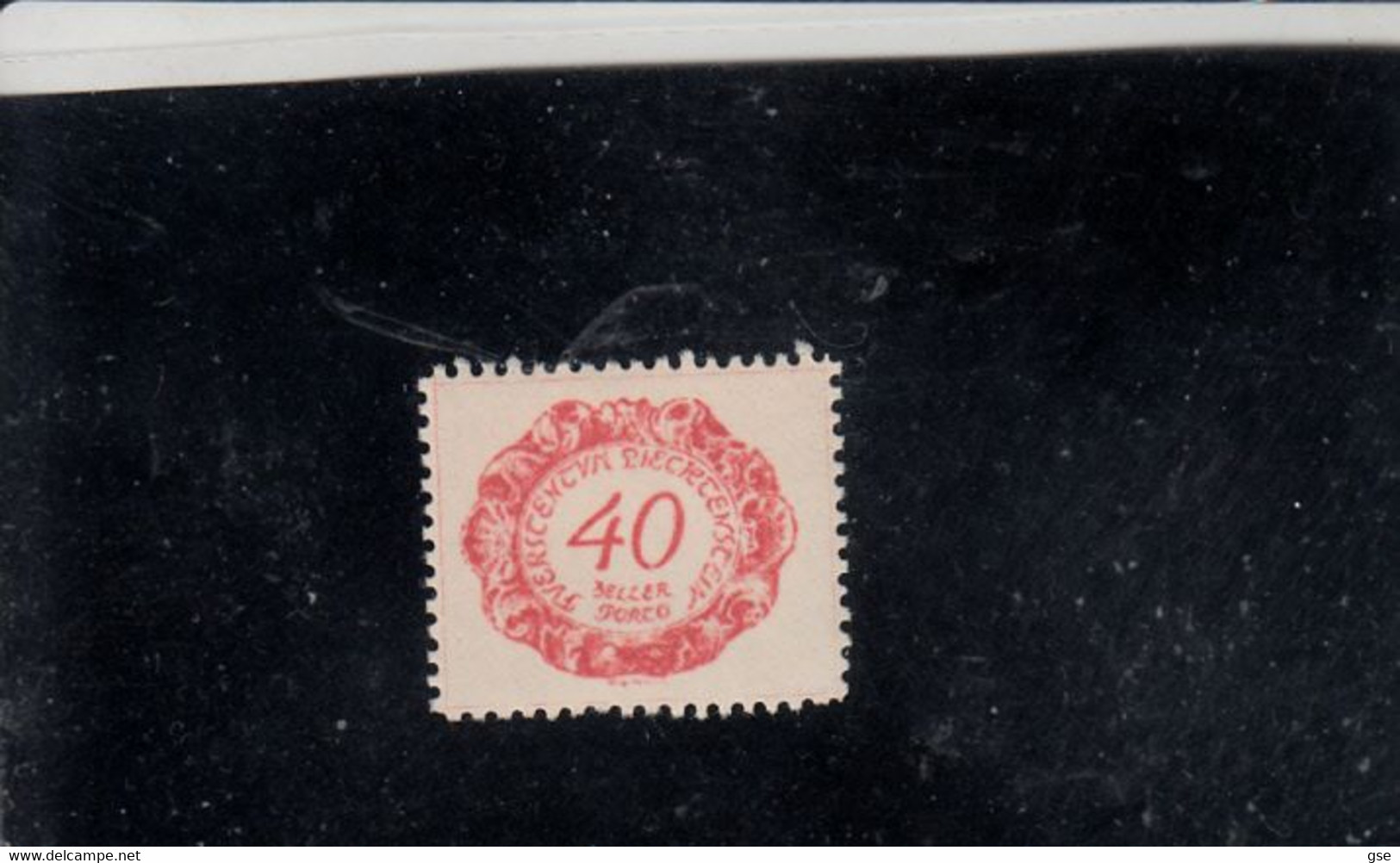 LIECHTENSTEIN  1920 - Unificato   T 7** -  Tasse - Postage Due