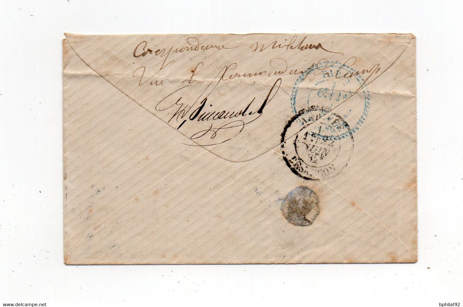 !!! SENEGAL, CACHET CORRESPONDANCE D'ARMEES DAKAR SUR LETTRE DE 1882 POUR BESANCON - Alphée Dubois