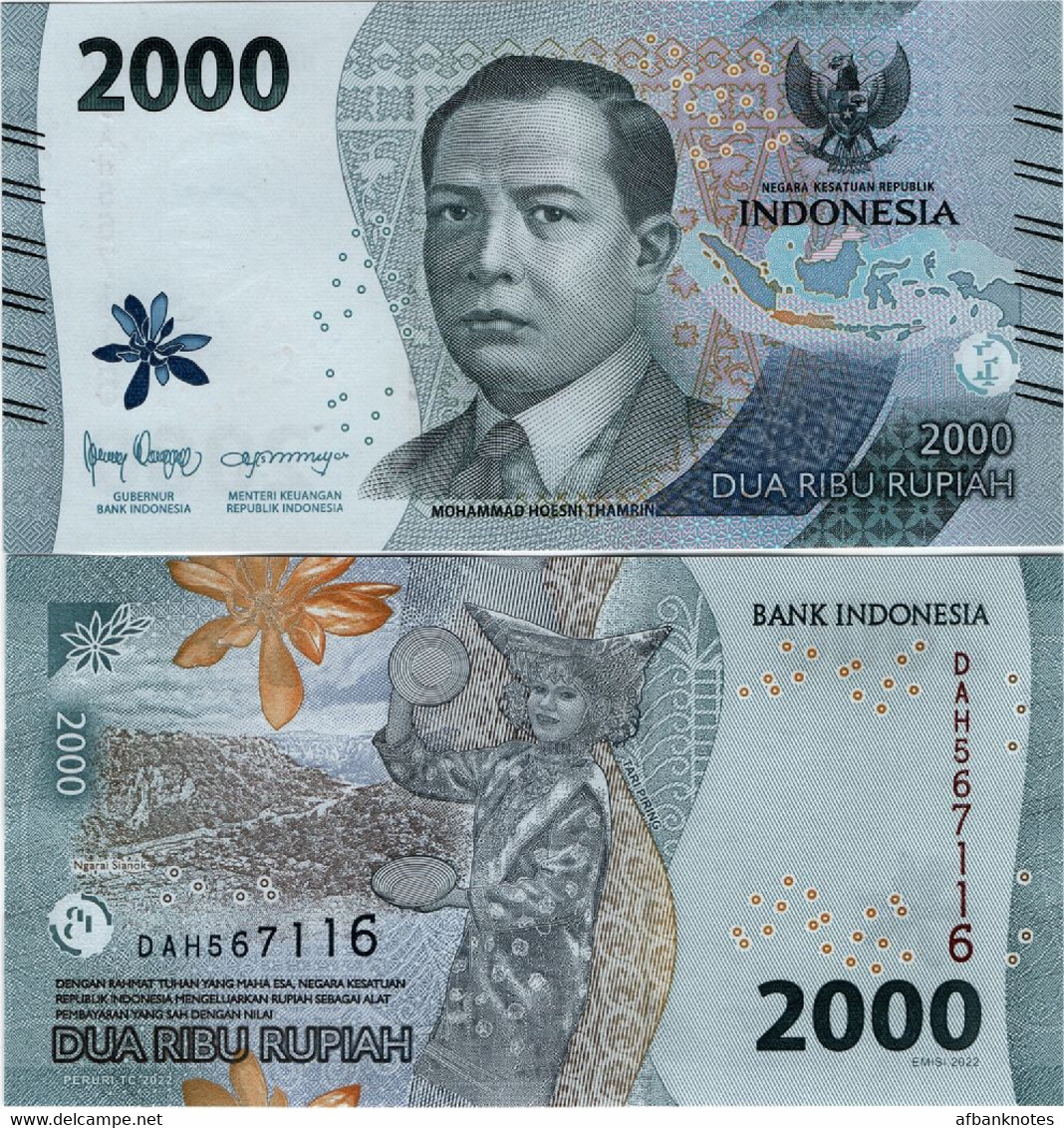 INDONESIA       Set 1000 → 100,000 Rupiah      P-W162 → P-W168       2022/2022   UNC - Indonesië