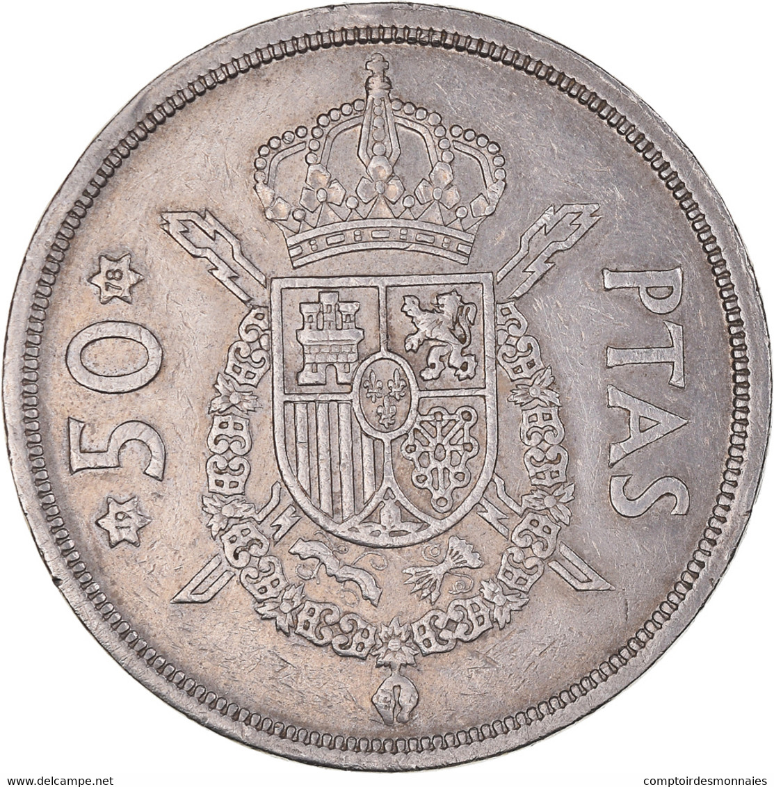 Monnaie, Espagne, Juan Carlos I, 50 Pesetas, 1978, Madrid, TTB+, Cupro-nickel - 50 Pesetas