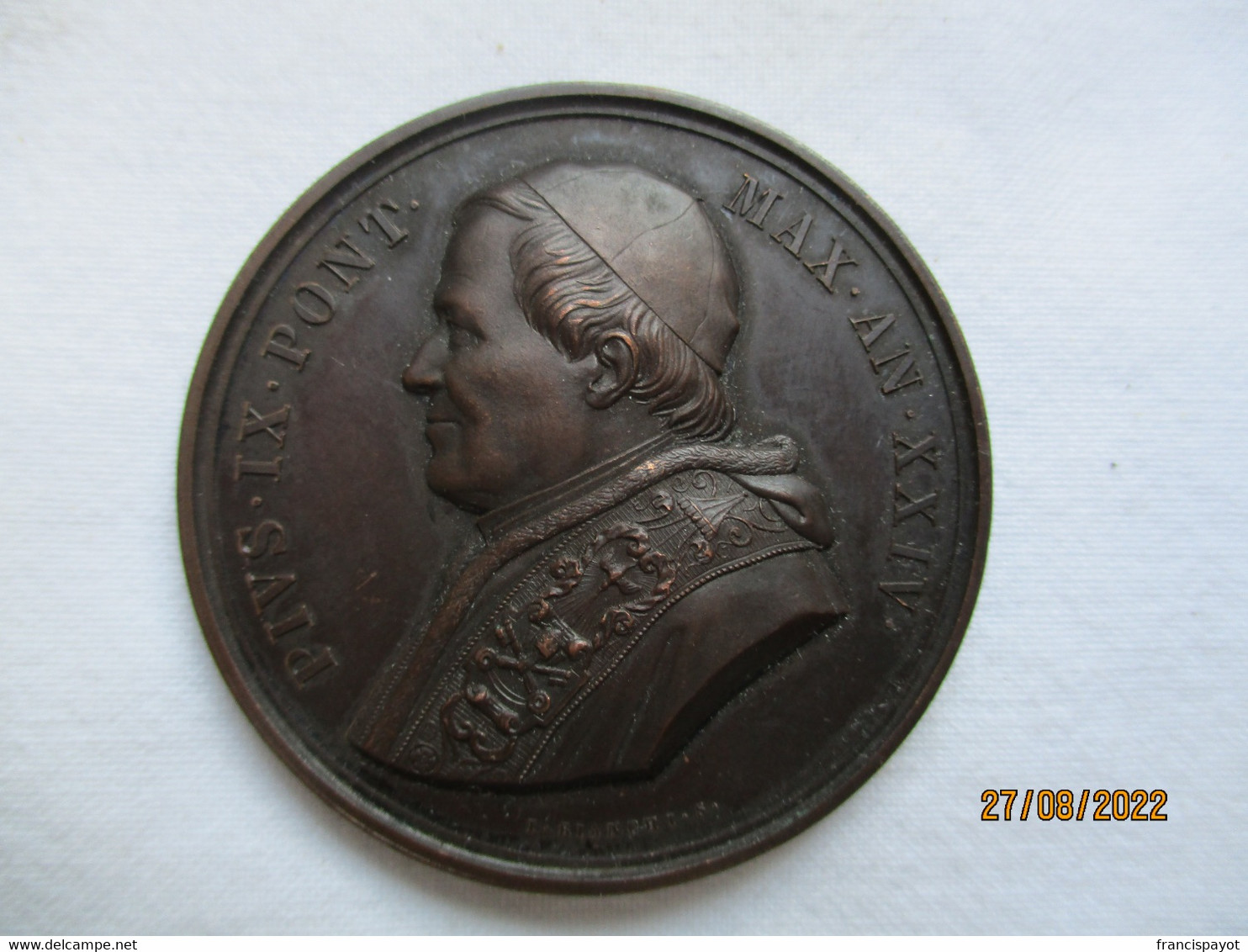 Vatican: Médaille Pius IX 1869 - Monarquía/ Nobleza
