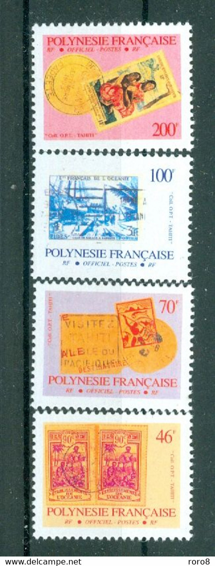 POLYNESIE FRANCAISE - TIMBRES DE SERVICE N°16** à 25** MNH LUXE SCAN DU VERSO. Timbres Et Cachets Sur Timbres. - Dienstmarken