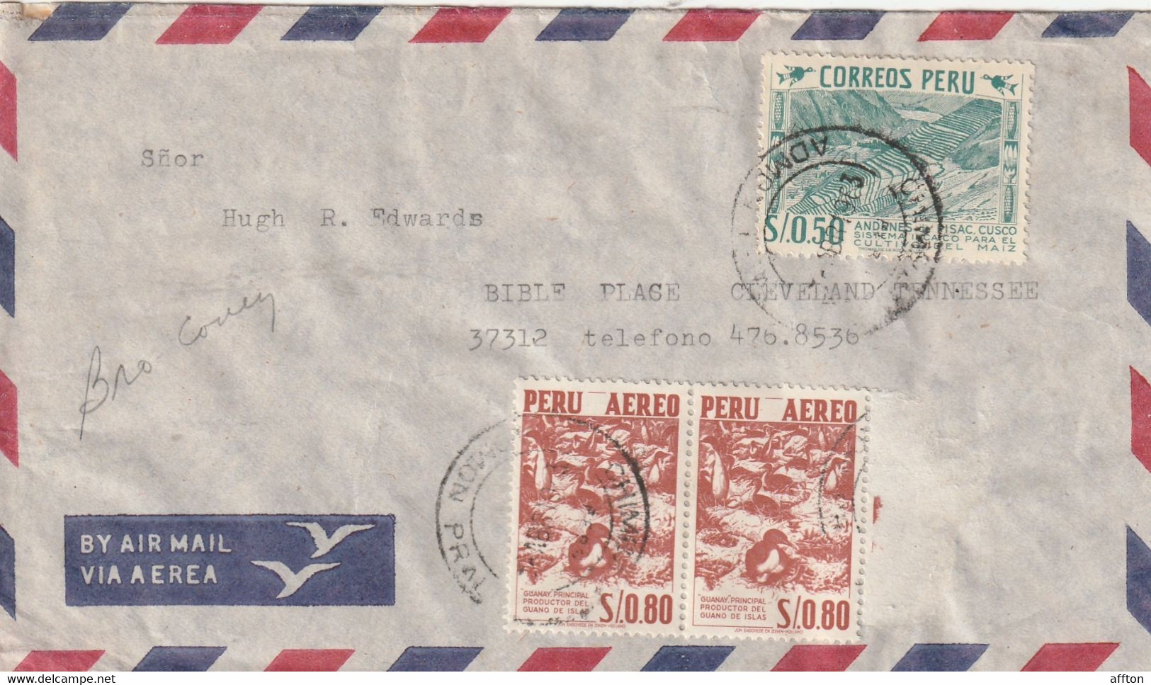 Peru Old Cover Mailed - Perù