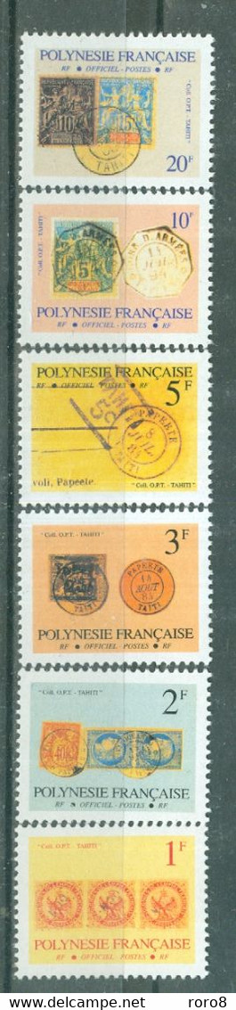 POLYNESIE FRANCAISE - TIMBRES DE SERVICE N°16** à 25** MNH LUXE SCAN DU VERSO. Timbres Et Cachets Sur Timbres. - Officials