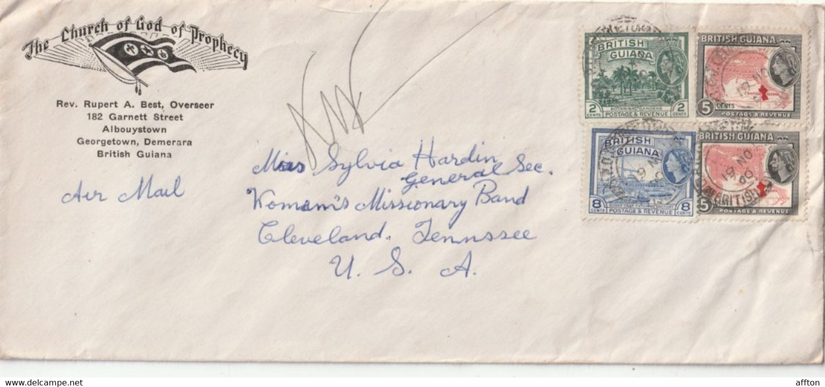 British Guiana Old Cover Mailed - British Guiana (...-1966)