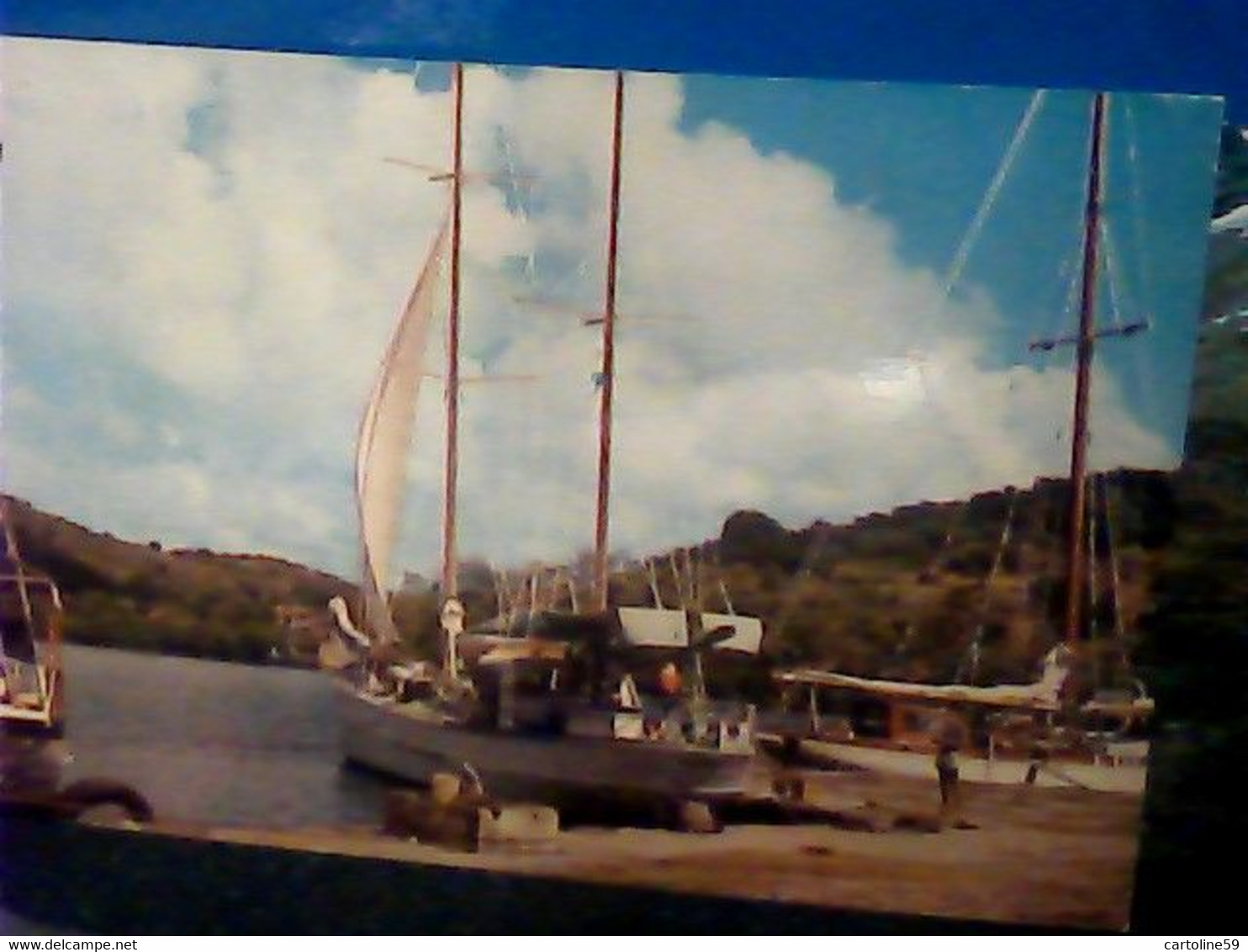 Yachts In English Harbour Antigua VB1969 STAMP TIMBRE SELLO 15 C NEDERLAND ANTILLEN   V1527 - Antigua En Barbuda