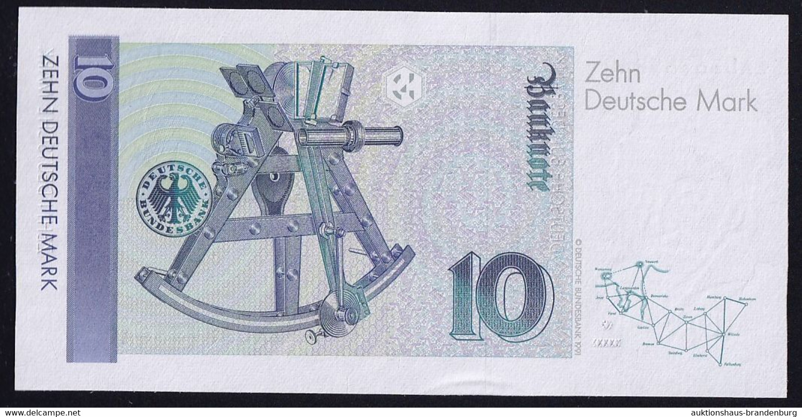 BRD: 10 Deutsche Mark 1.9.1999 - Serie ZA/A - Ersatznote Replacement (BRD-56b) - 10 DM