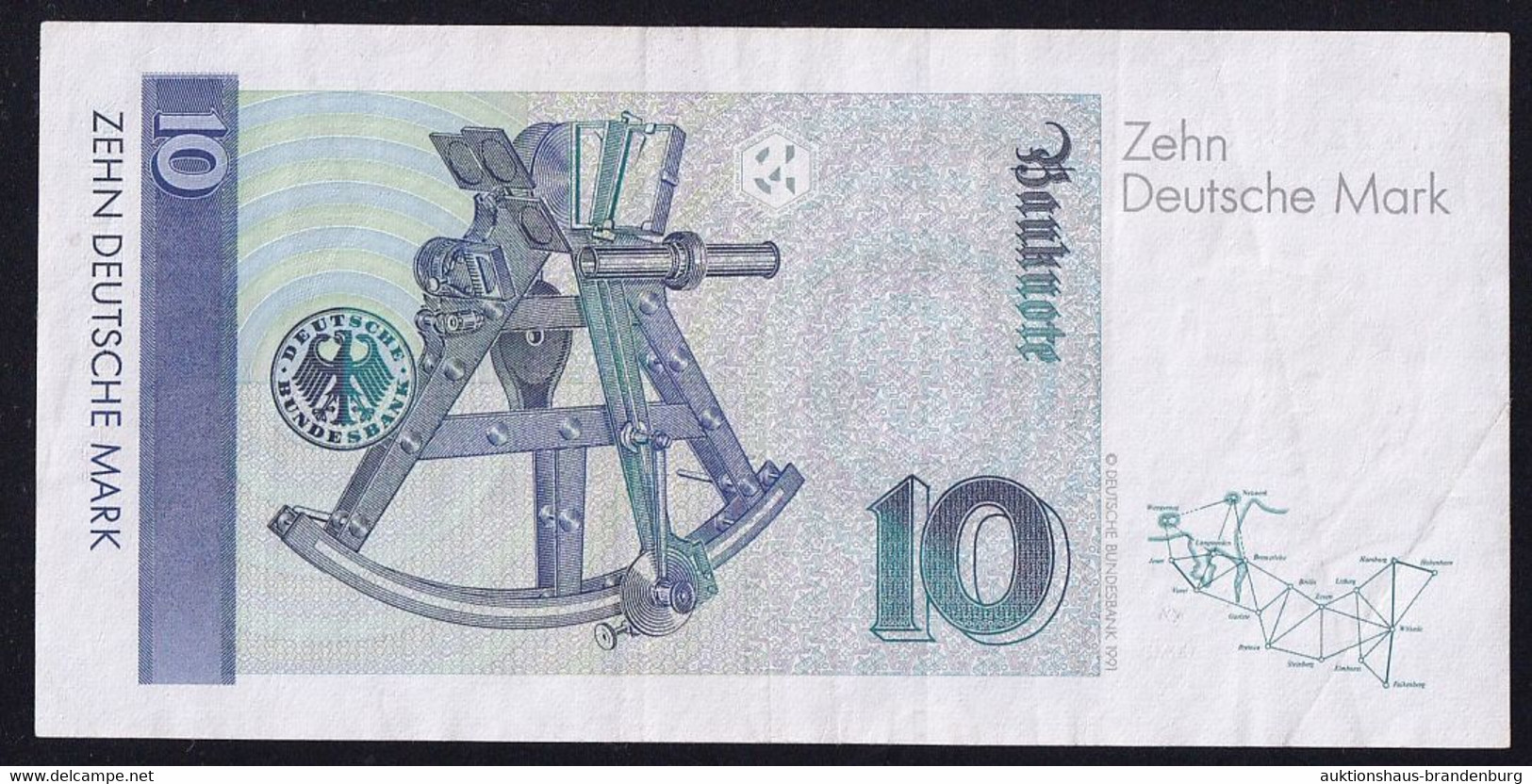 BRD: 10 Deutsche Mark 1.10.1993 - Serie YA/G - Ersatznote Replacement (BRD-47b) - 10 DM