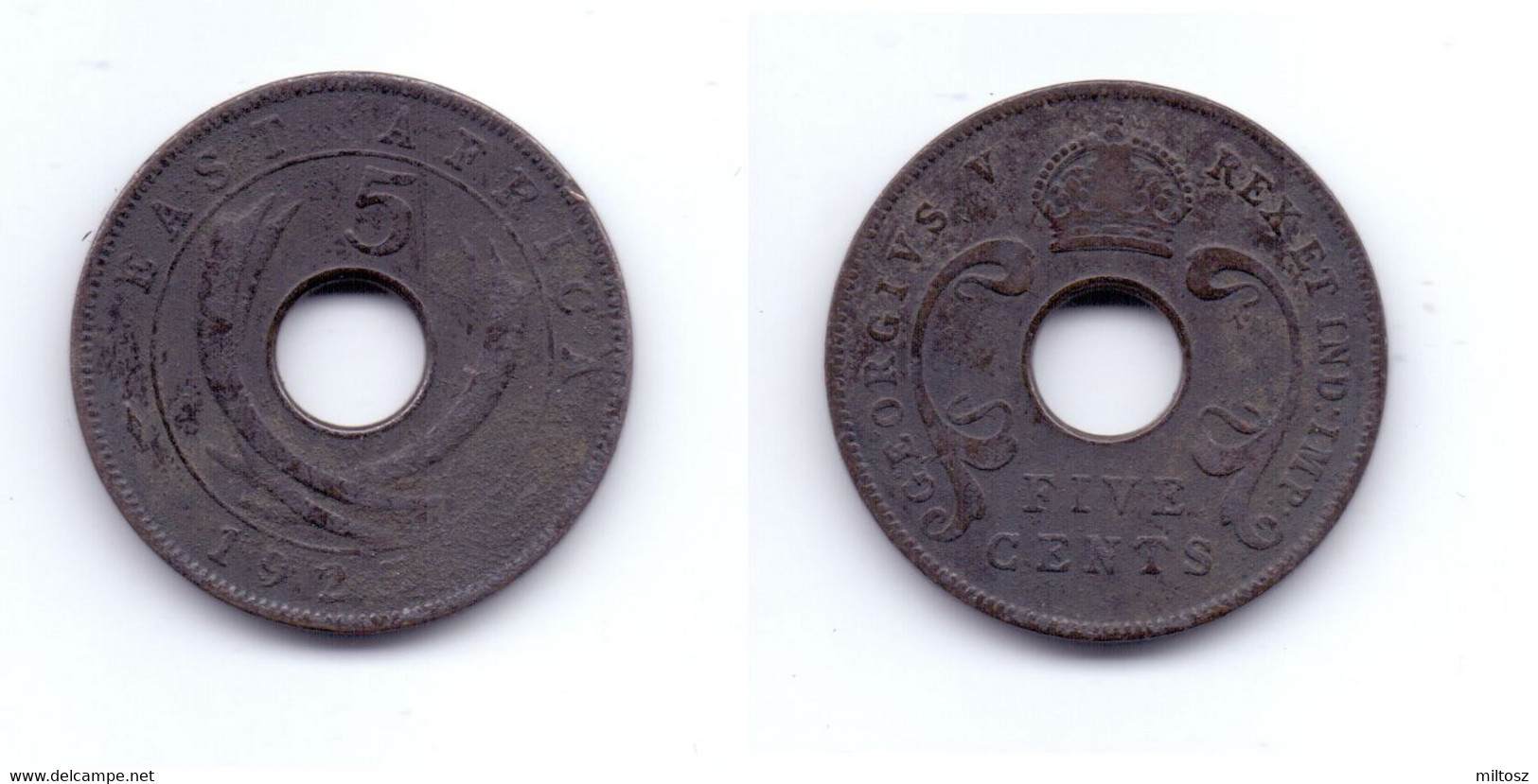 East Africa 5 Cents 1925 - Britse Kolonie