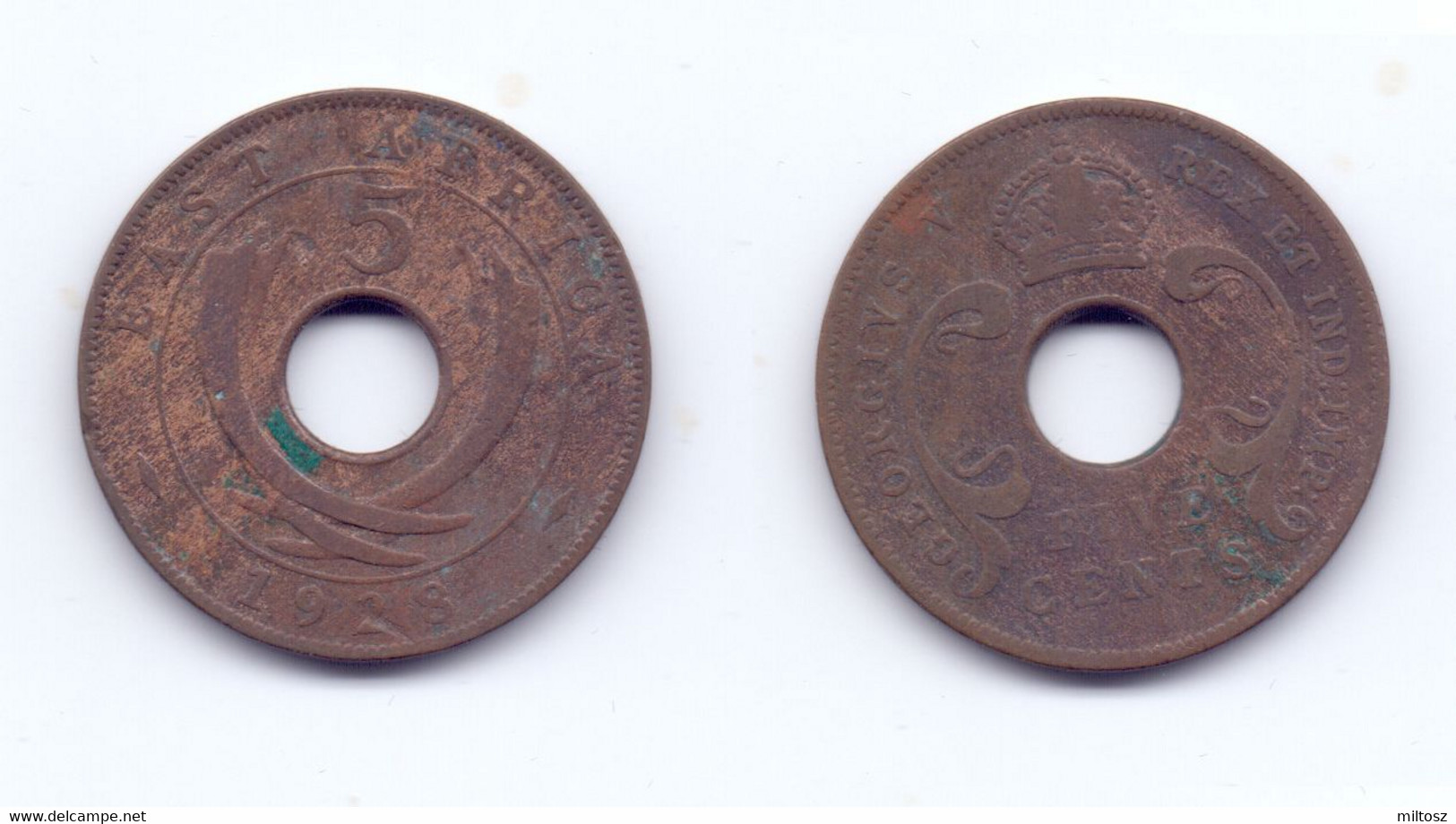 East Africa 5 Cents 1928 - Britse Kolonie