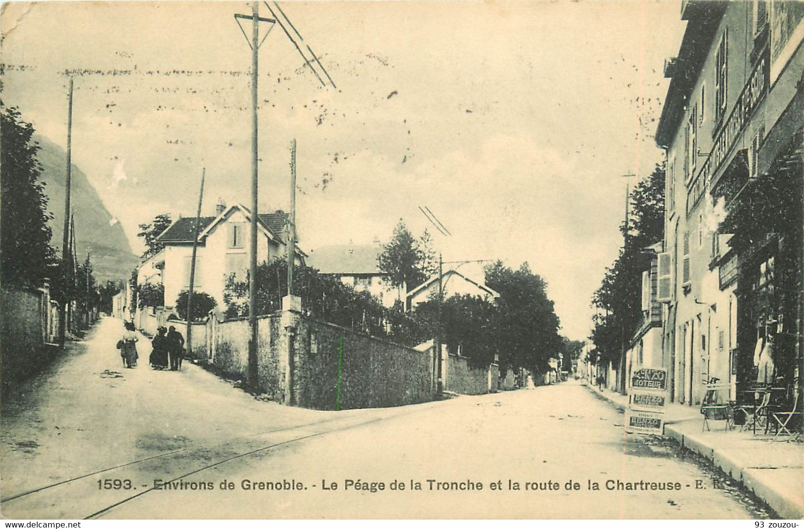 38. La Troche Environ De Grenoble Le Peage De La Troche Et La Route De La Chartreuse. Vers 1900 - La Tronche