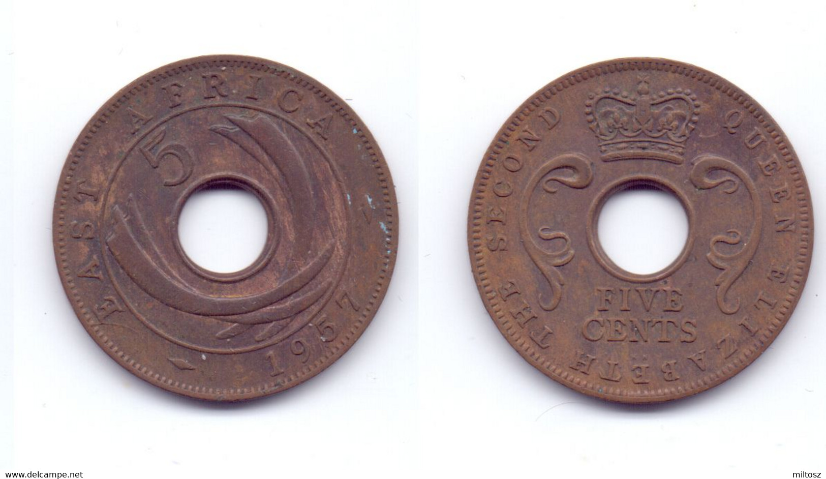 East Africa 5 Cents 1957 KN - Britse Kolonie