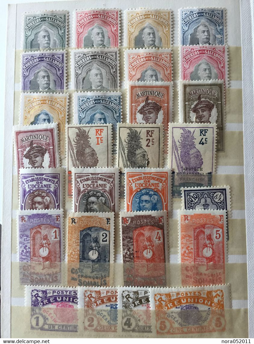 Lot de milliers de timbres classique du monde voir photos