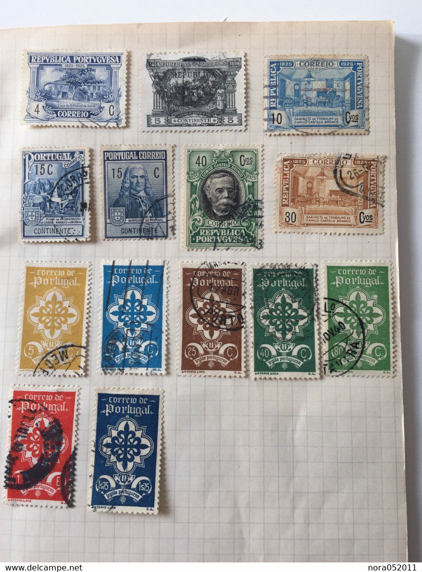 Lot de milliers de timbres classique du monde voir photos