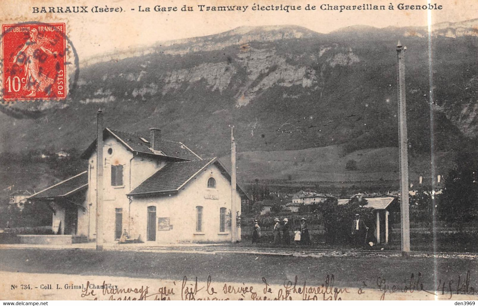 BARRAUX (Isère) - La Gare Du Tramway électrique De Chapareillan à Grenoble - Barraux