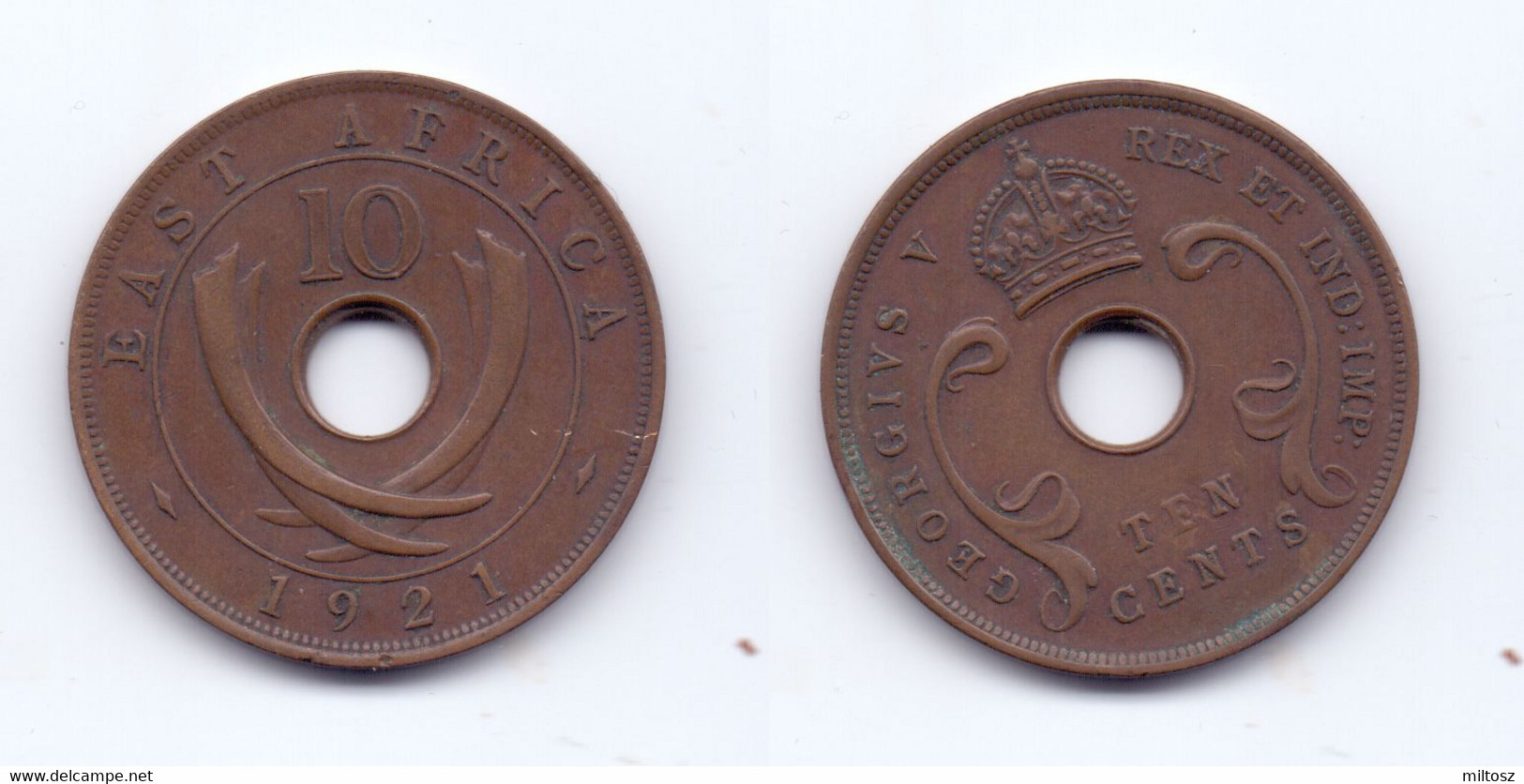 East Africa 10 Cents 1921 - Colonie Britannique