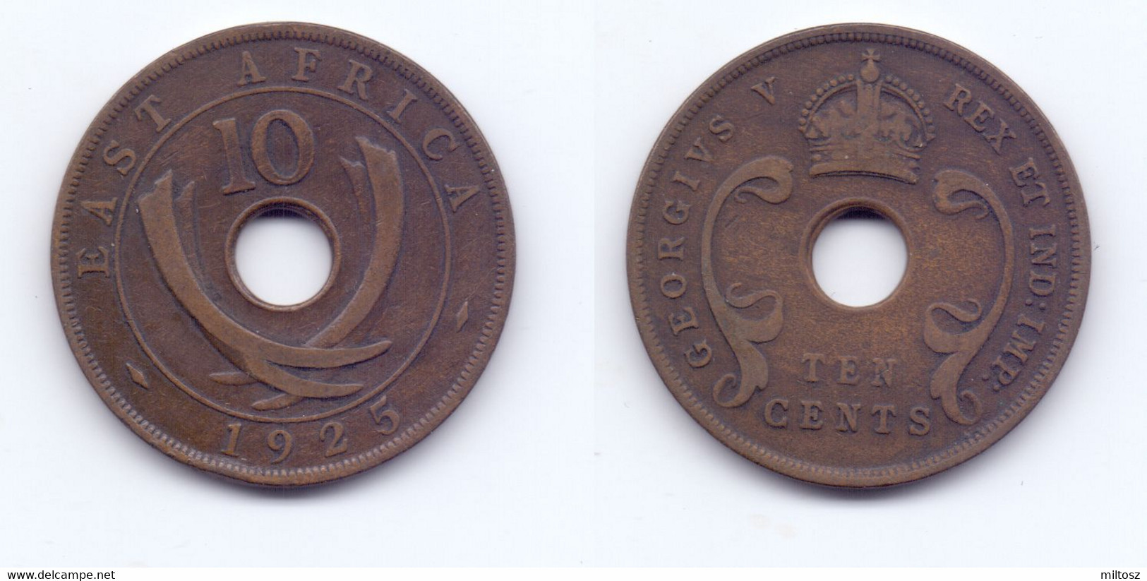 East Africa 10 Cents 1924 - Britse Kolonie