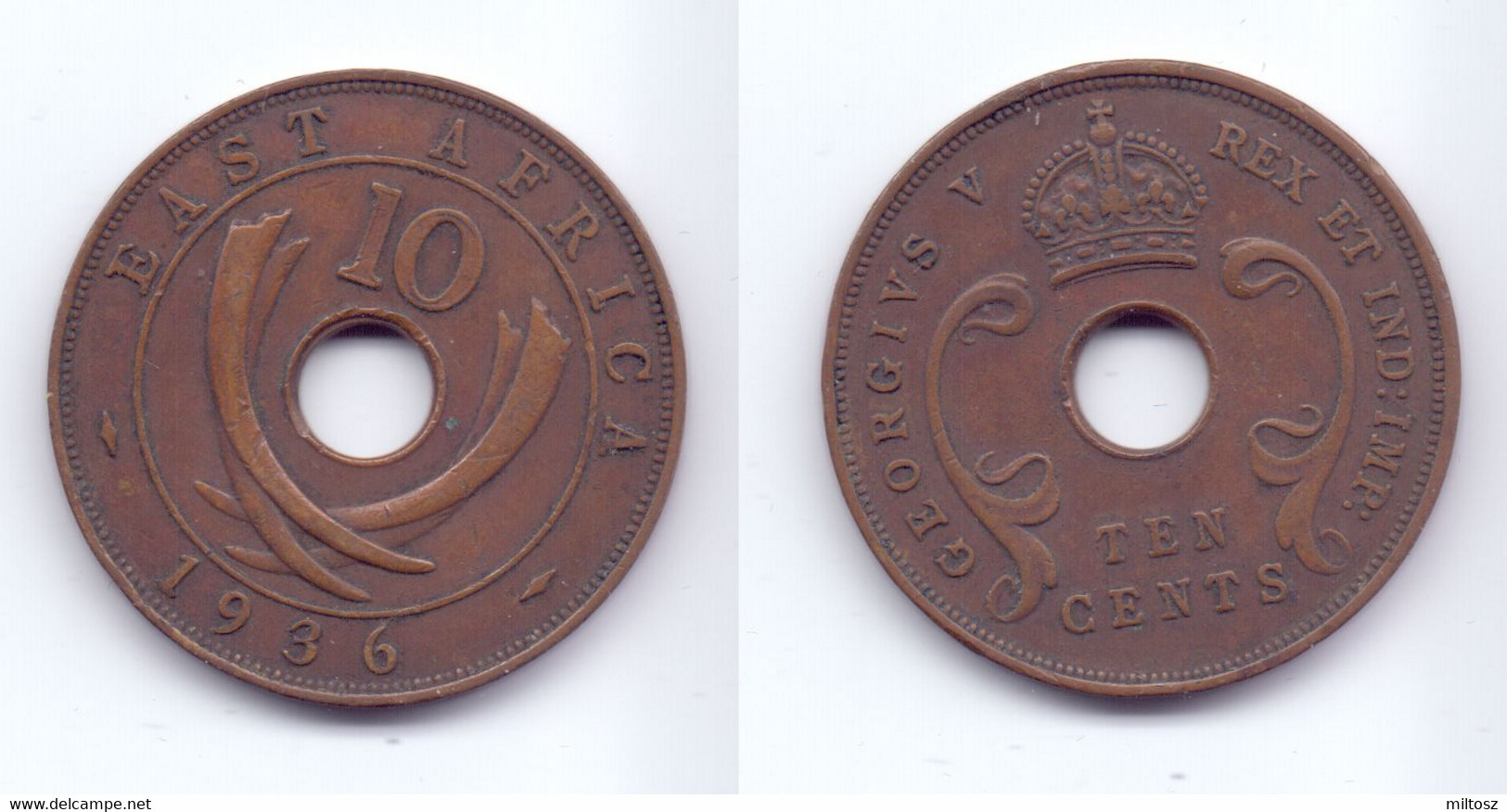 East Africa 10 Cents 1936 - Britse Kolonie