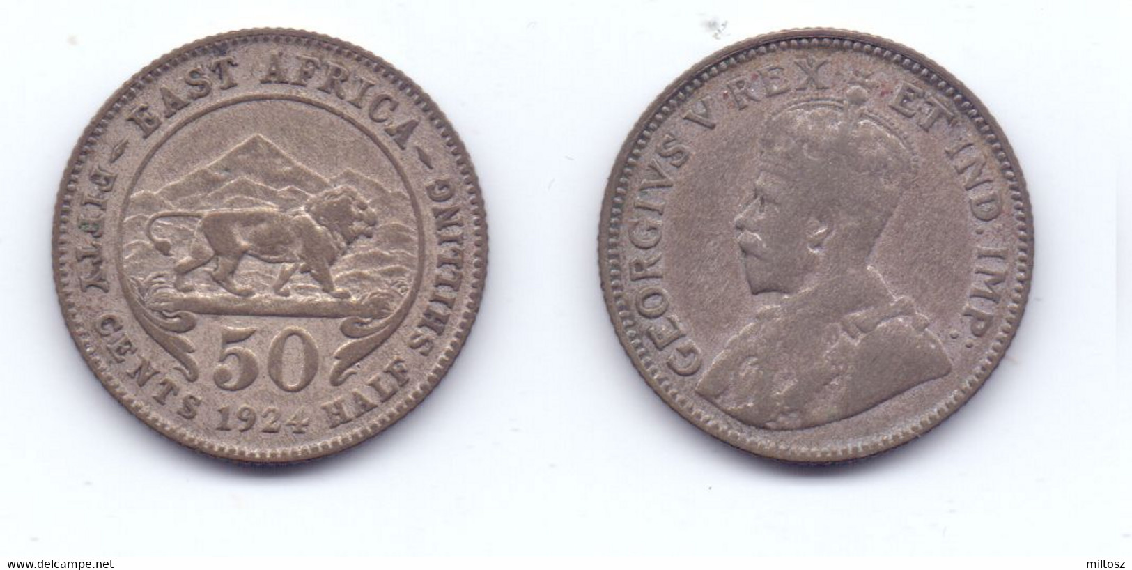 East Africa 50 Cents 1923 - Britse Kolonie