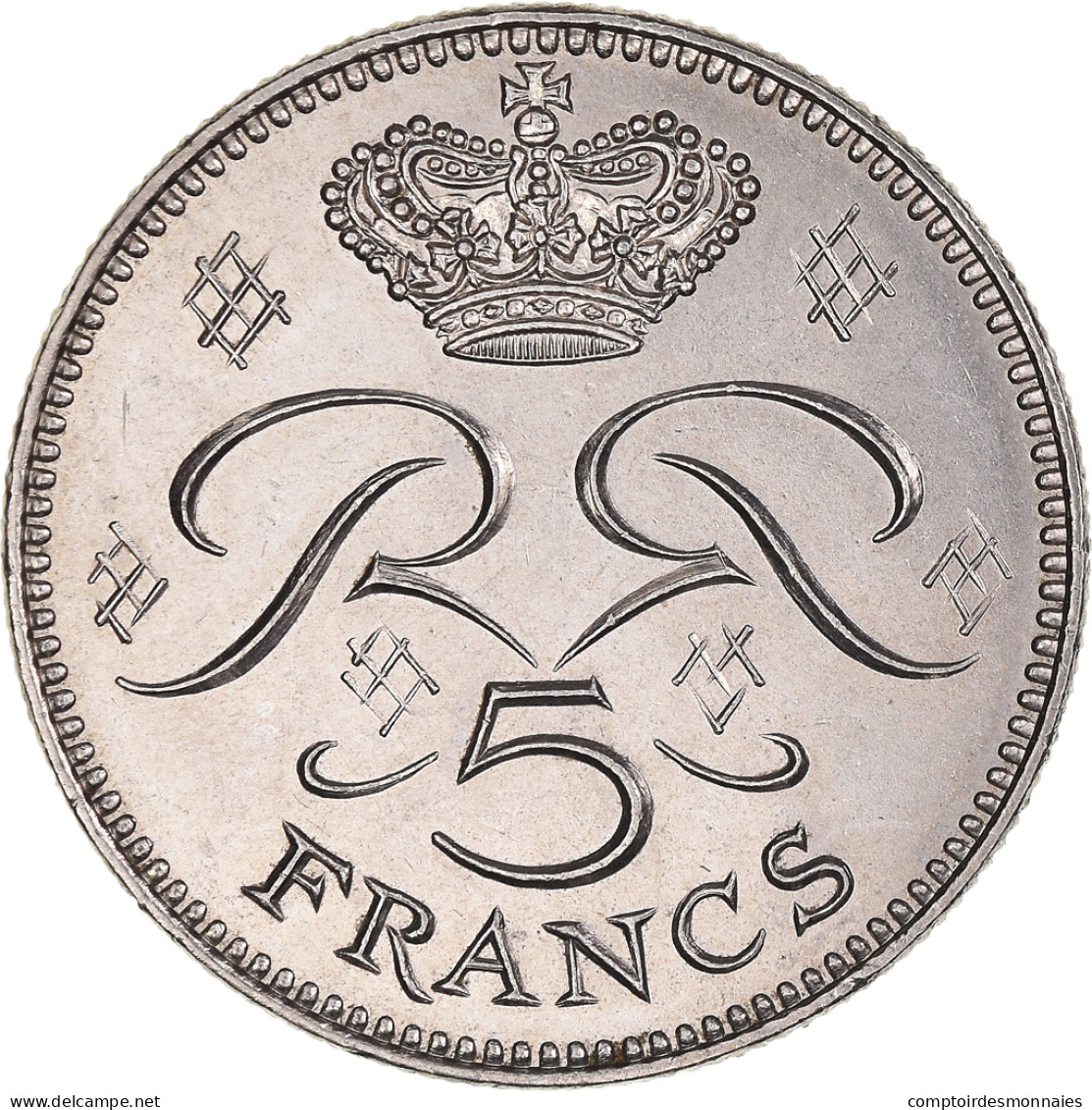 Monnaie, Monaco, Rainier III, 5 Francs, 1976, SUP, Cupro-nickel, Gadoury:MC 153 - 1960-2001 Nouveaux Francs