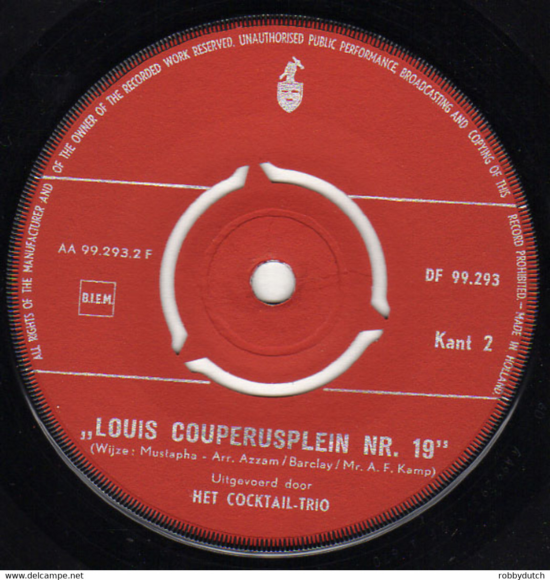 * 7" * COCKTAIL TRIO - 100 JAAR BILLITON MAATSCHAPPIJ (Holland 1960 EX) - Andere - Nederlandstalig