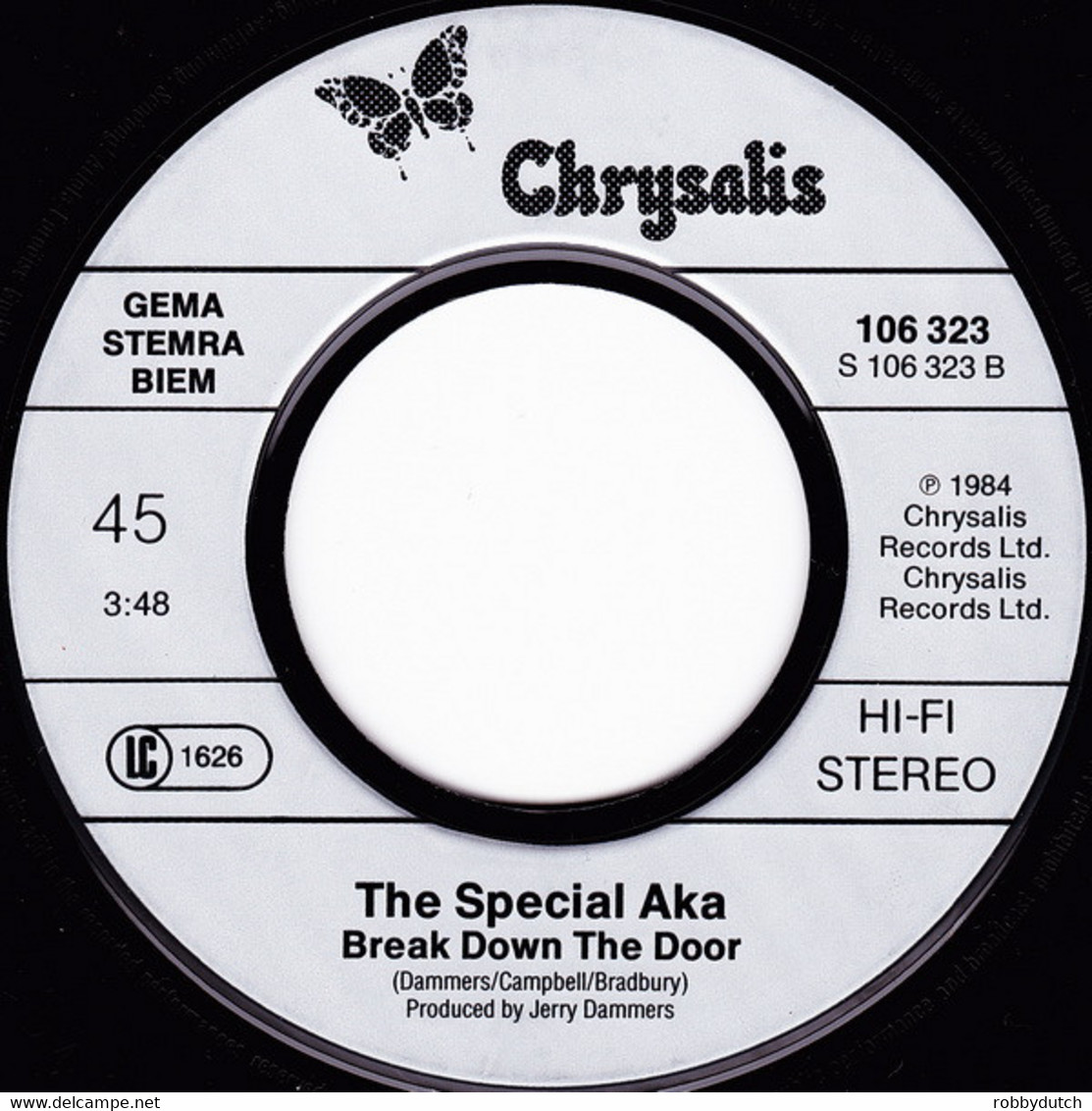 * 7" * THE SPECIAL A.K.A. - NESSON MANDELA (Europe 1984) - Reggae