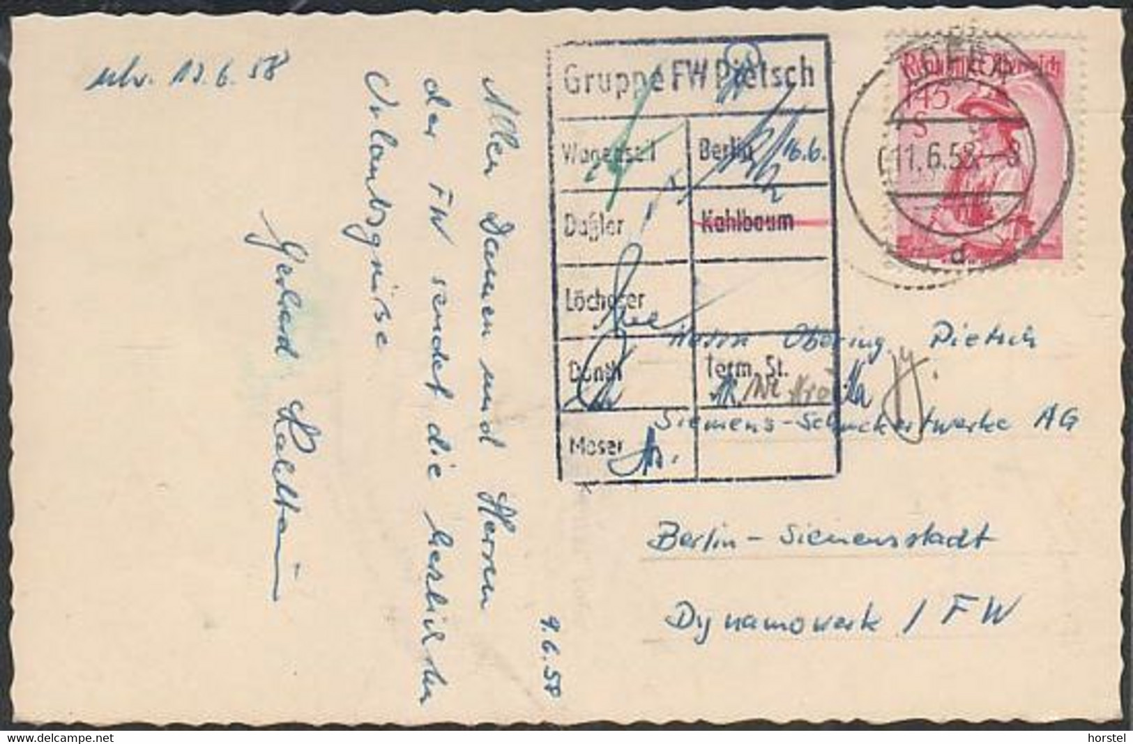 Austria - 5090 Lofer - Ortsansicht Mit Reif Breit Und Ochsenhorn (50er Jahre) - Nice Stamp - Lofer